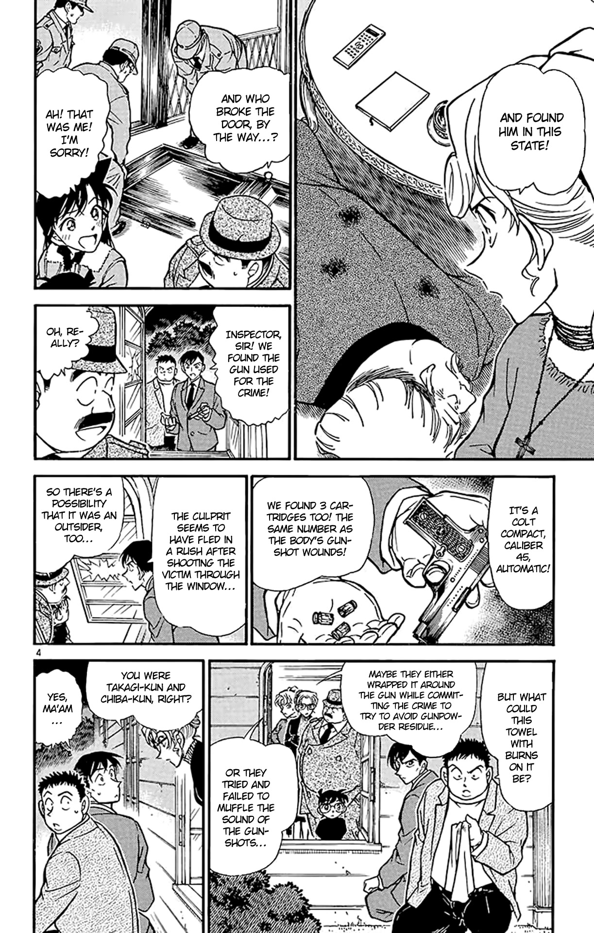 Detective Conan Chapter 415 page 5 - Chapter 415: The Suspicious Gunshots