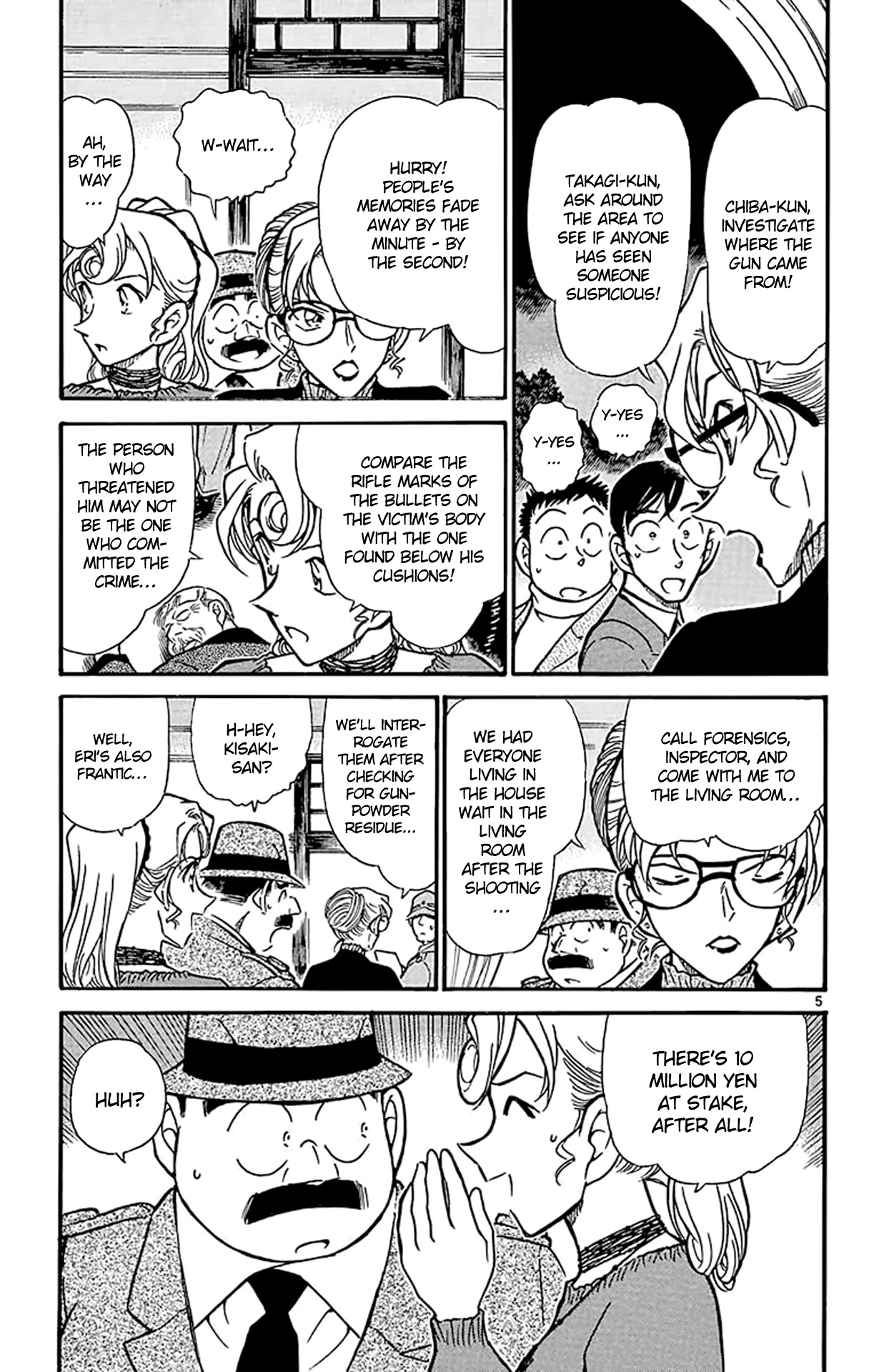 Detective Conan Chapter 415 page 6 - Chapter 415: The Suspicious Gunshots
