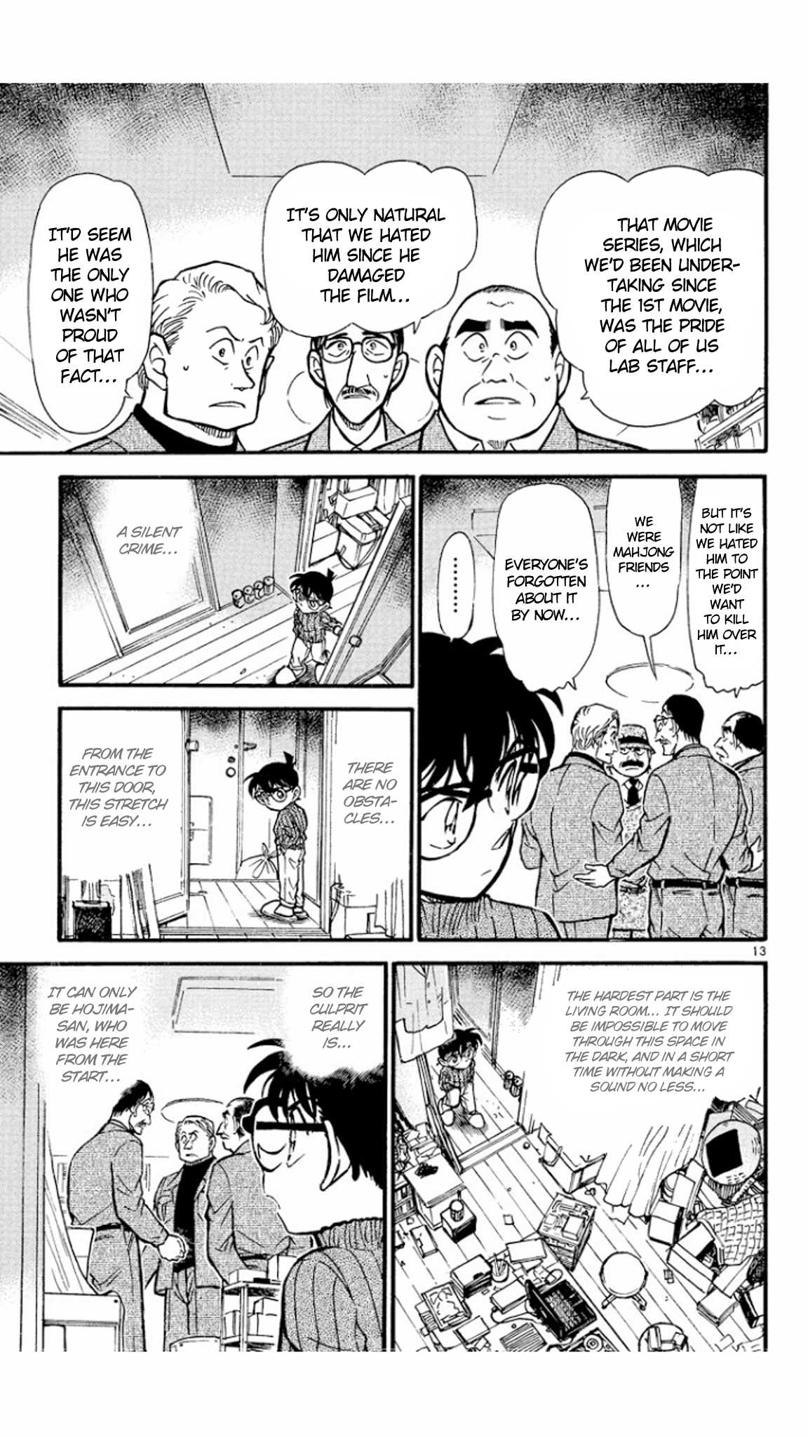 Detective Conan Chapter 418 page 14 - Chapter 418: The Silent Murder in the Dark