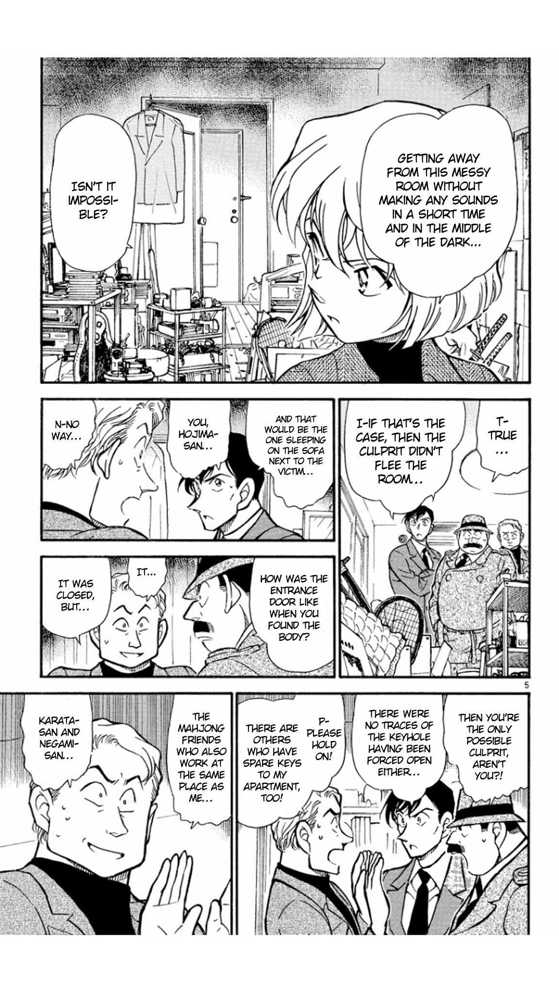 Detective Conan Chapter 418 page 6 - Chapter 418: The Silent Murder in the Dark