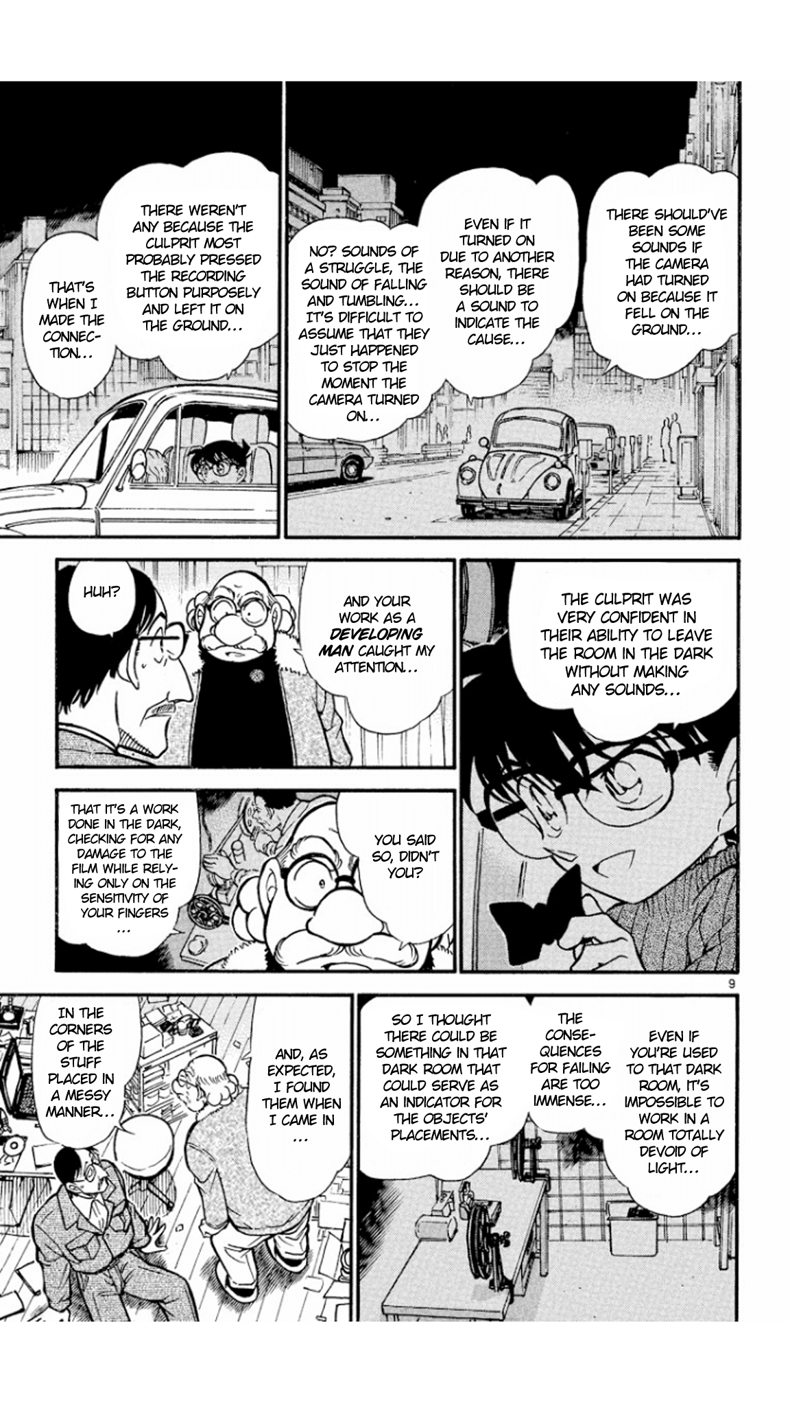 Detective Conan Chapter 419 page 10 - Chapter 419: The Mystery of the Black Light