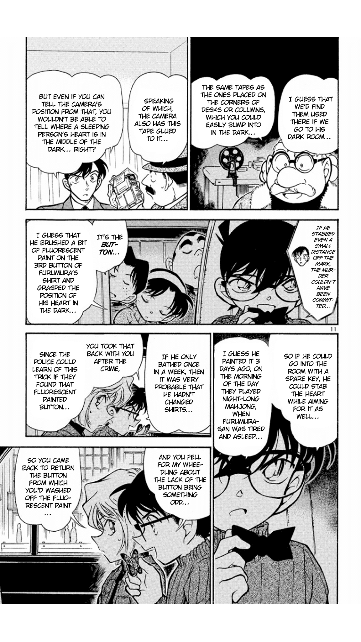 Detective Conan Chapter 419 page 12 - Chapter 419: The Mystery of the Black Light
