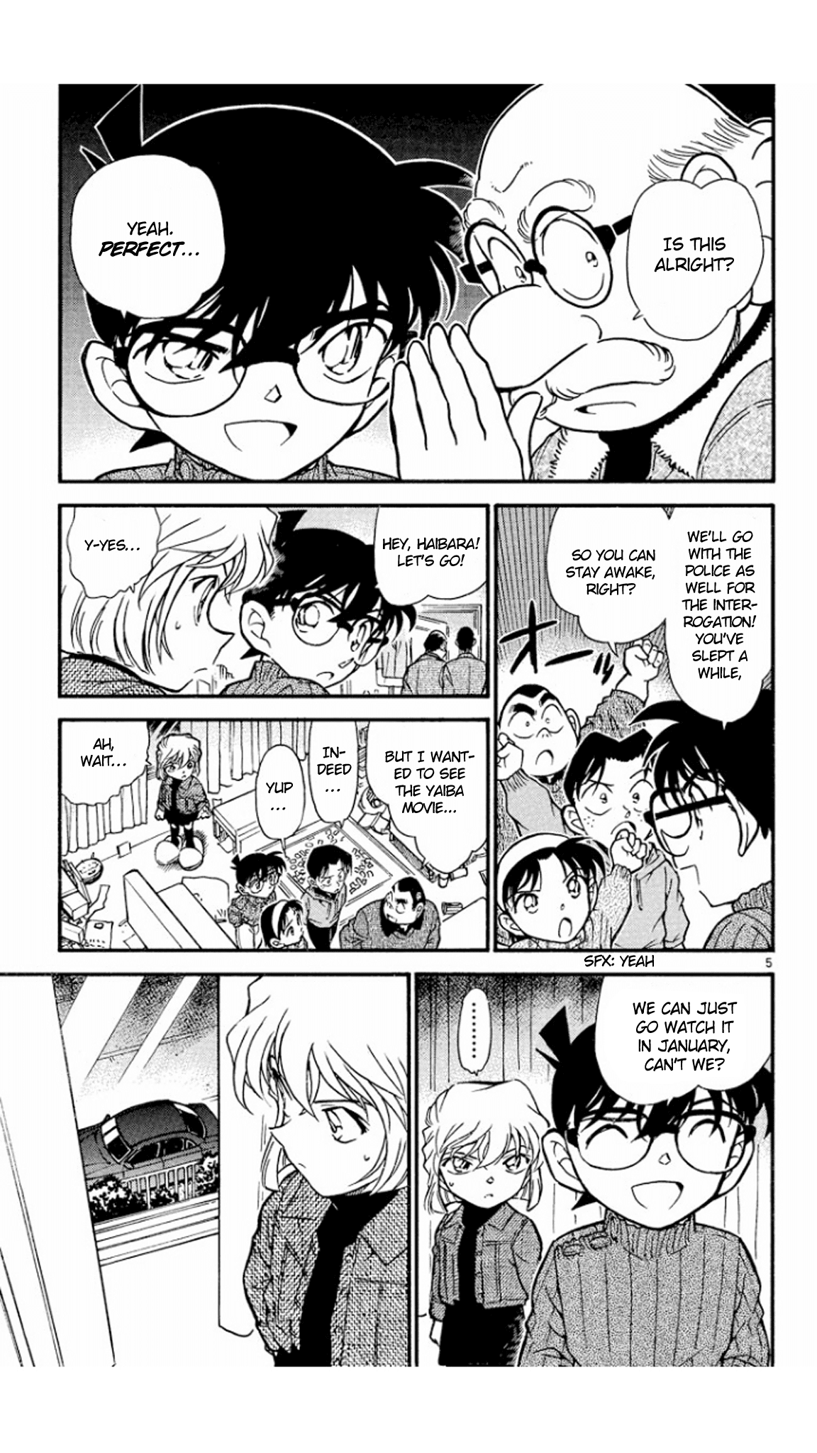 Detective Conan Chapter 419 page 6 - Chapter 419: The Mystery of the Black Light