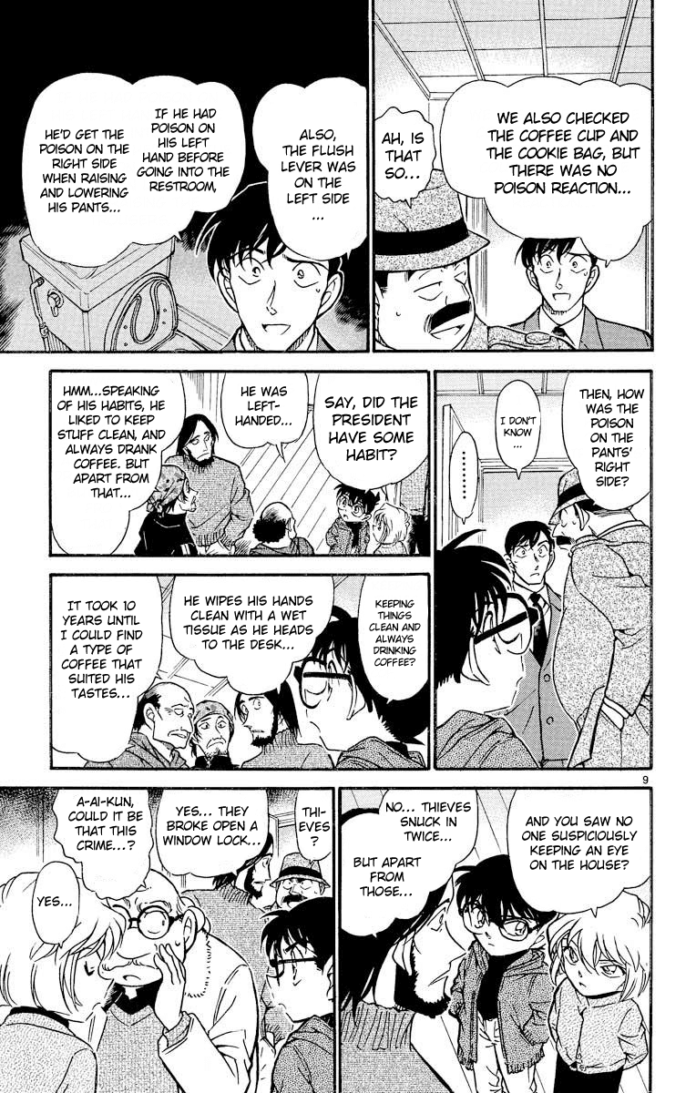 Detective Conan Chapter 424 page 10 - Chapter 424: The Secret Left in the Small Sealed Room