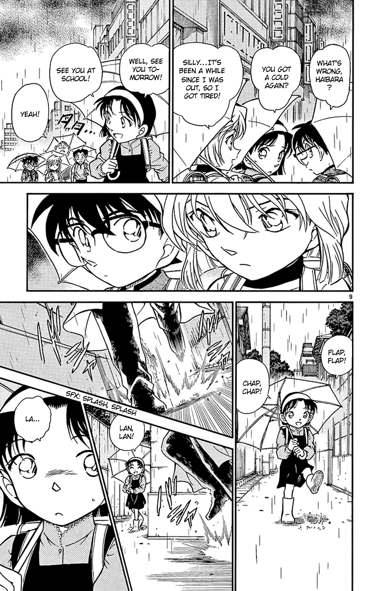 Detective Conan Chapter 435 page 10 - Chapter 435: The Mark in the Rain