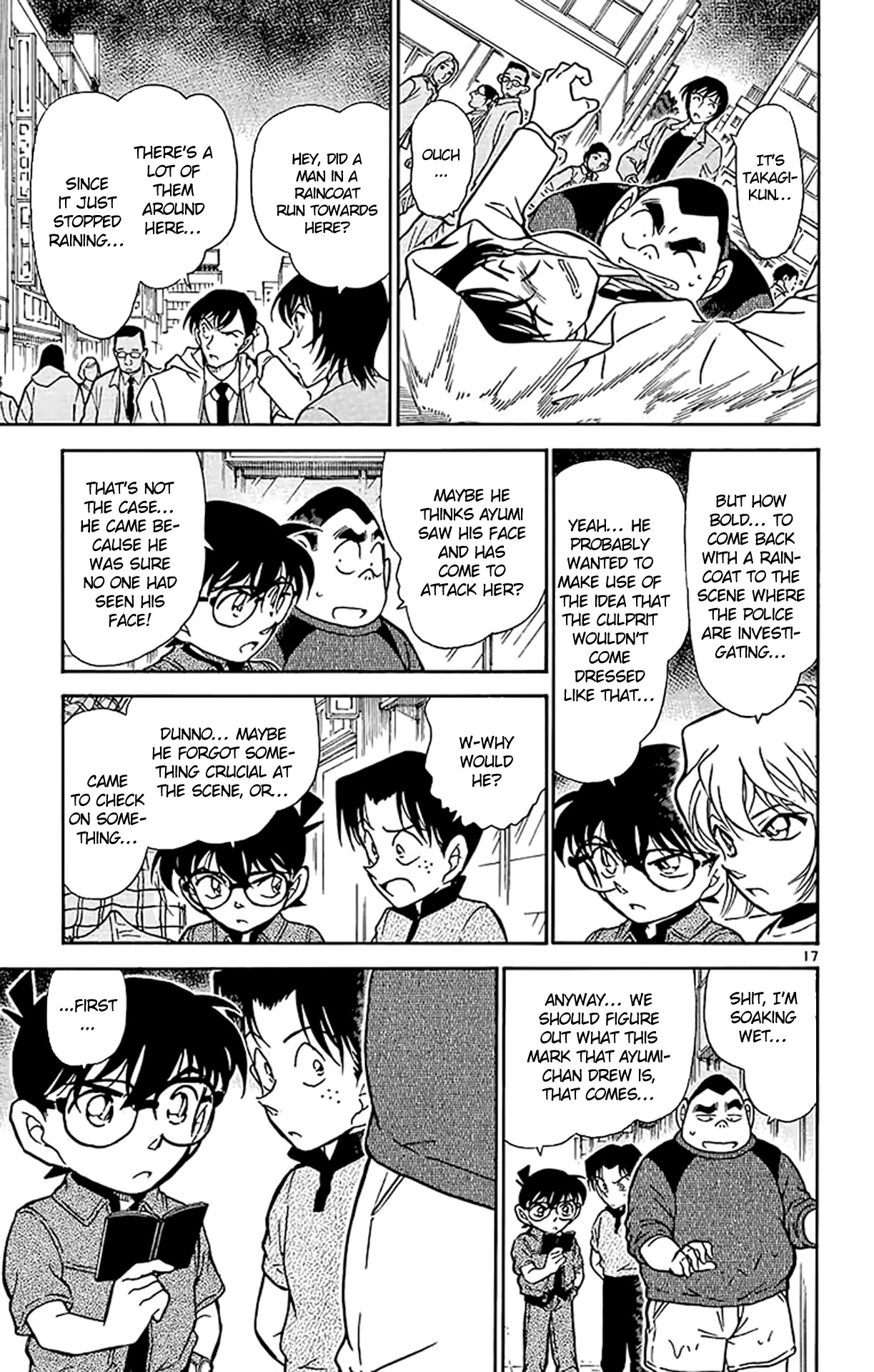 Detective Conan Chapter 435 page 18 - Chapter 435: The Mark in the Rain