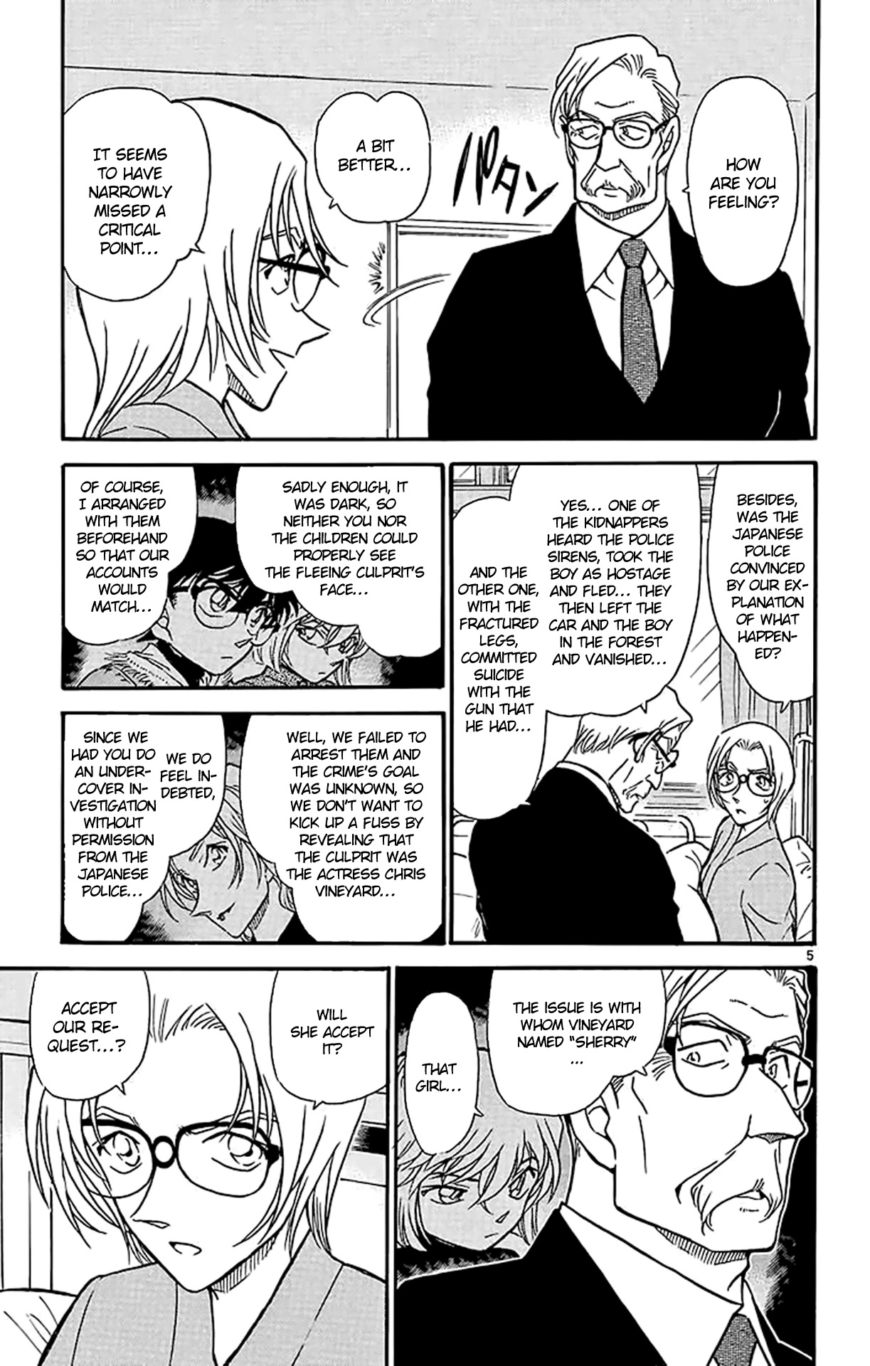 Detective Conan Chapter 435 page 6 - Chapter 435: The Mark in the Rain