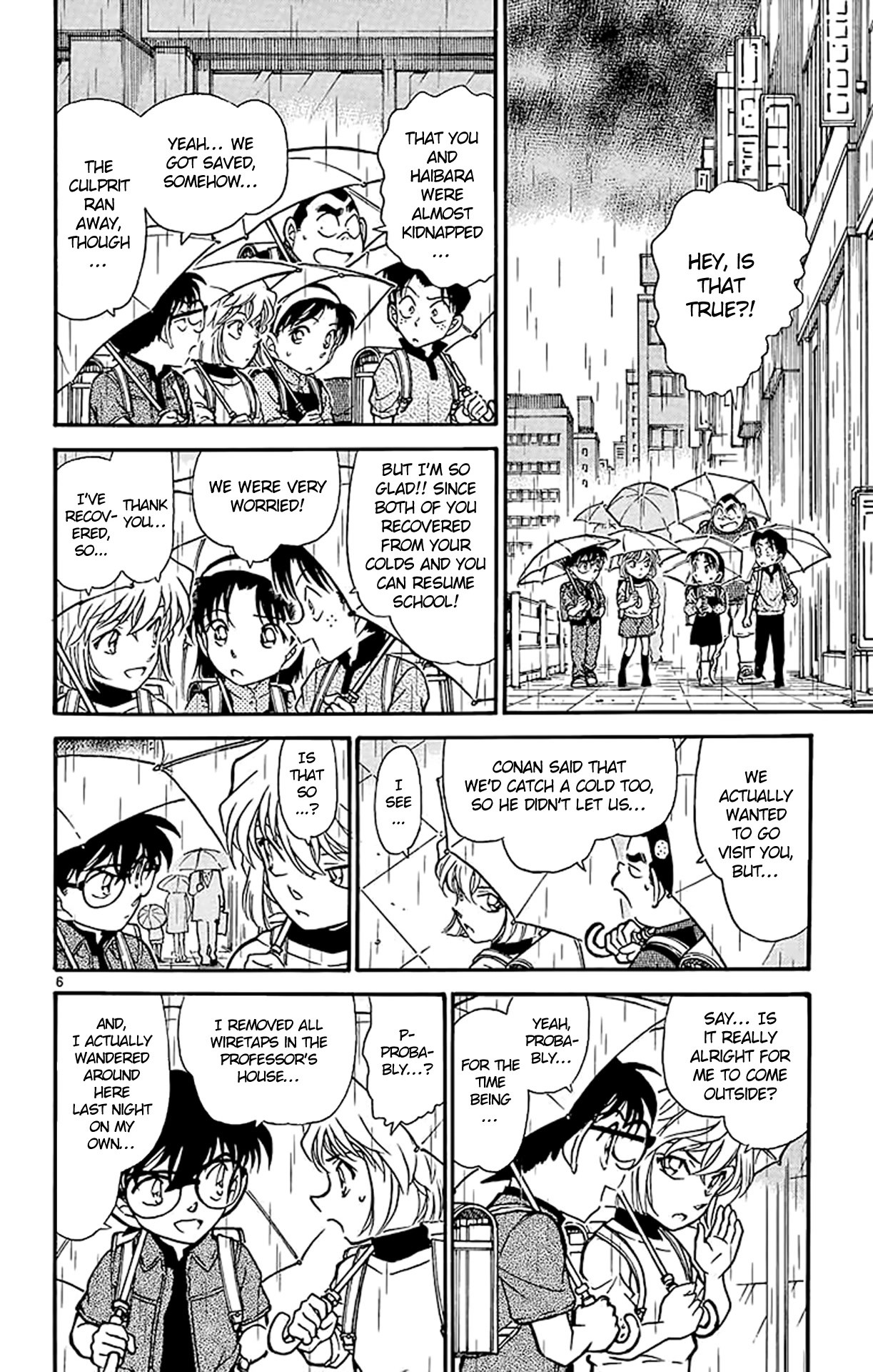 Detective Conan Chapter 435 page 7 - Chapter 435: The Mark in the Rain