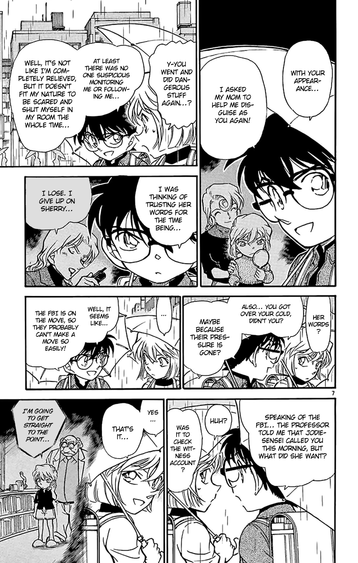 Detective Conan Chapter 435 page 8 - Chapter 435: The Mark in the Rain