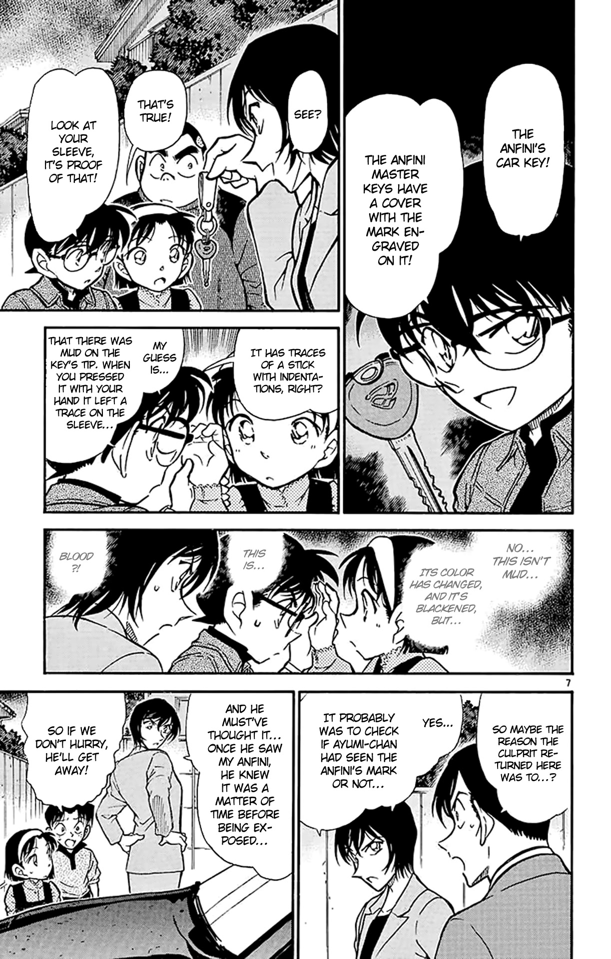 Detective Conan Chapter 436 page 8 - Chapter 436: Search for the Butt Mark!