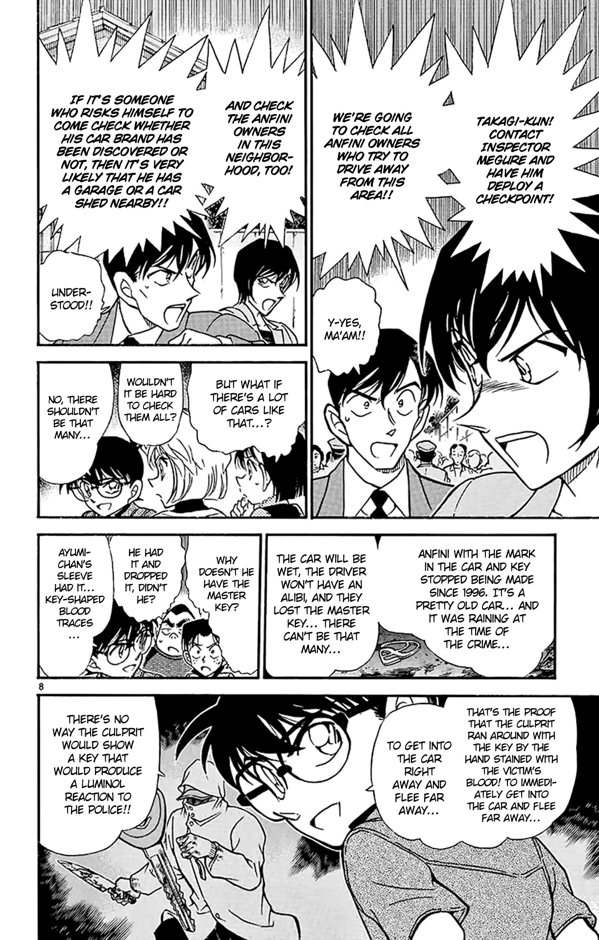 Detective Conan Chapter 436 page 9 - Chapter 436: Search for the Butt Mark!