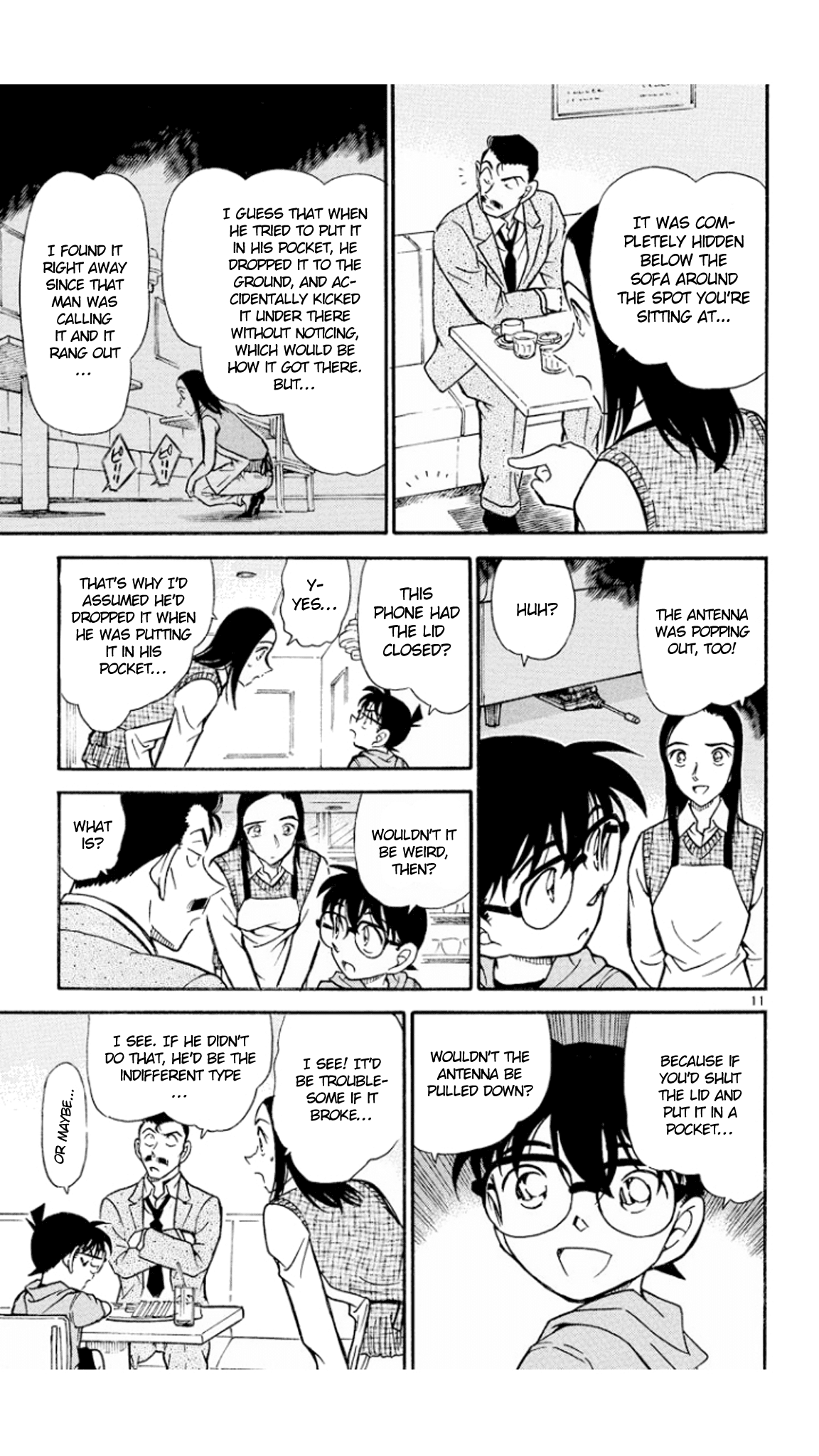 Detective Conan Chapter 438 page 12 - Chapter 438: The Forgotten Cellphone