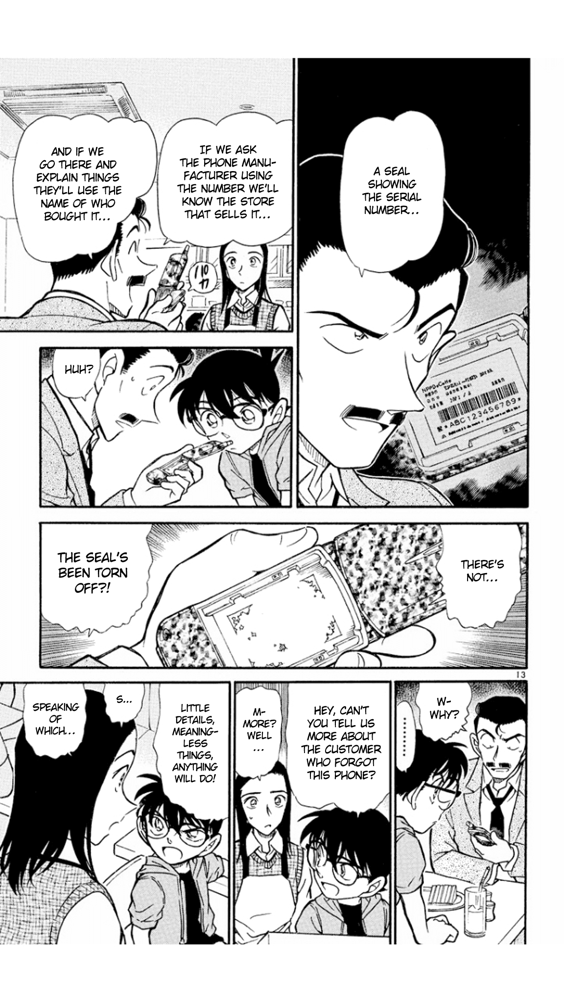 Detective Conan Chapter 438 page 14 - Chapter 438: The Forgotten Cellphone