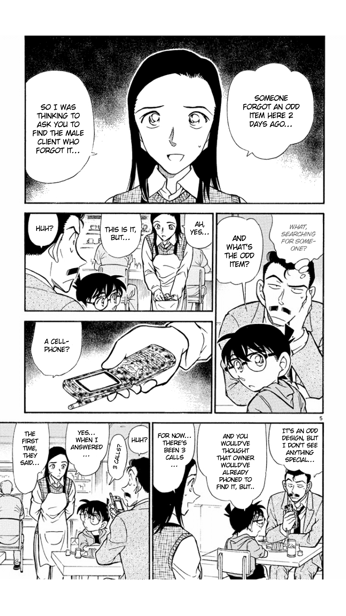 Detective Conan Chapter 438 page 6 - Chapter 438: The Forgotten Cellphone