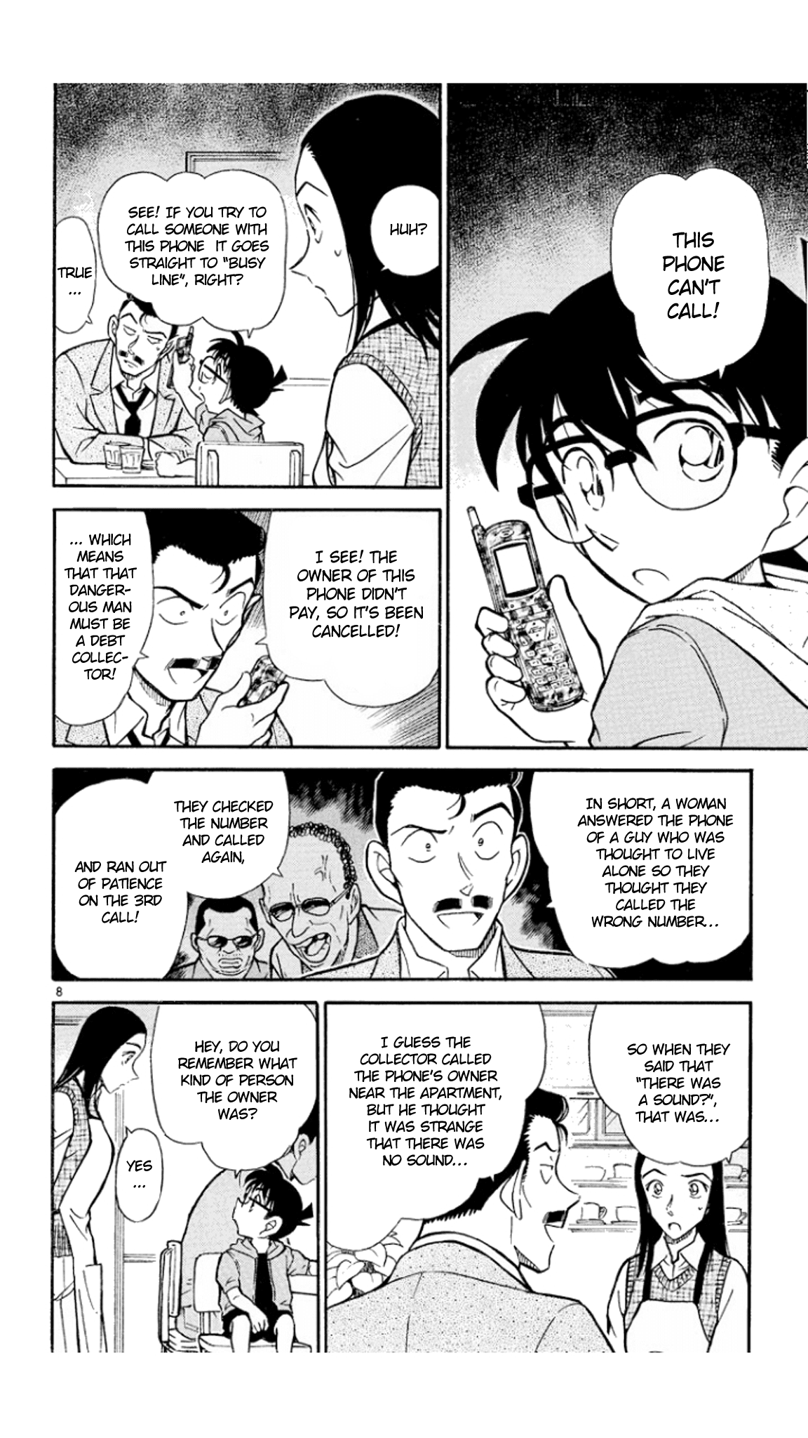Detective Conan Chapter 438 page 9 - Chapter 438: The Forgotten Cellphone
