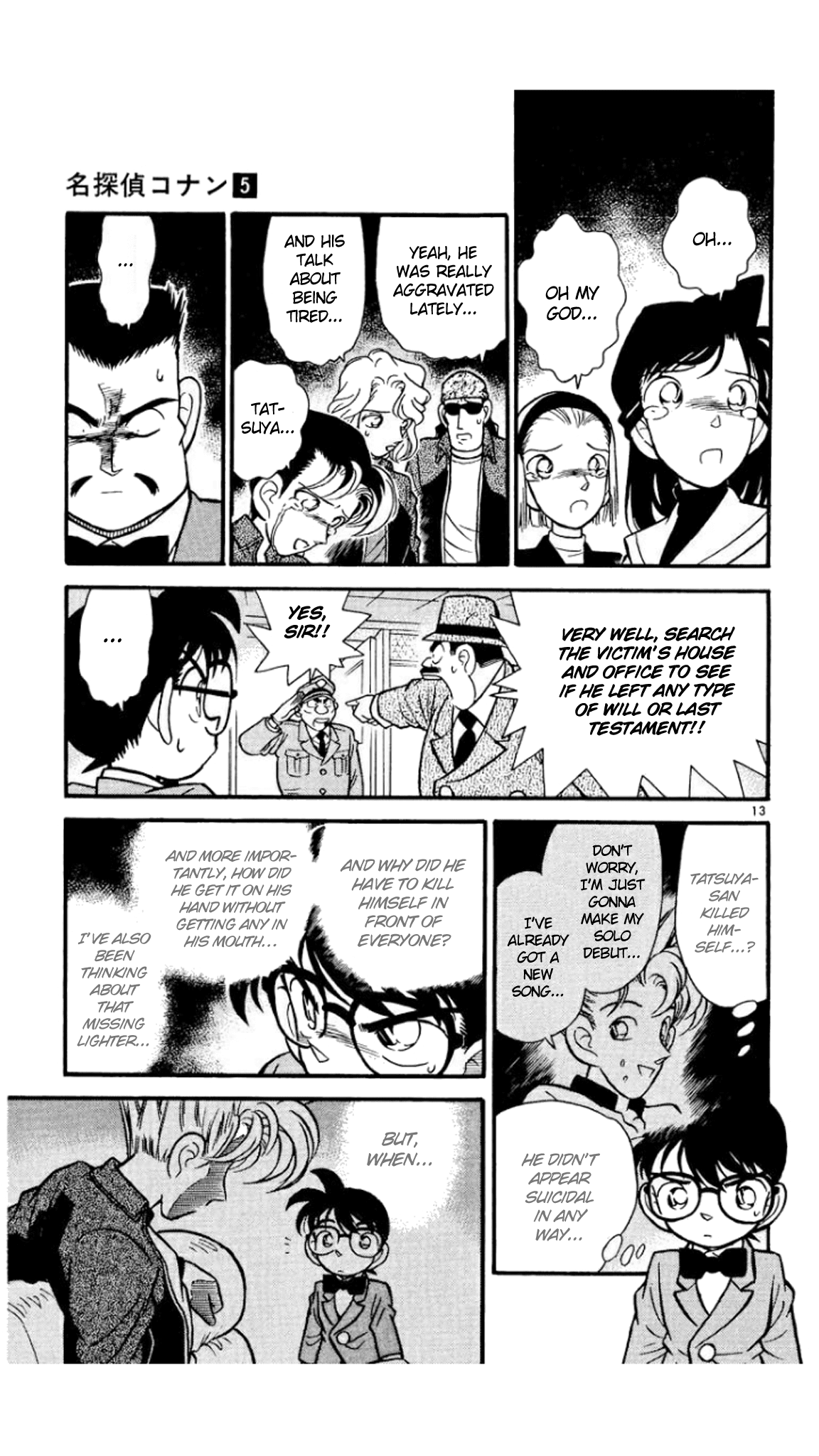 Detective Conan Chapter 46 page 14 - Chapter 46: Suicide or Homicide?