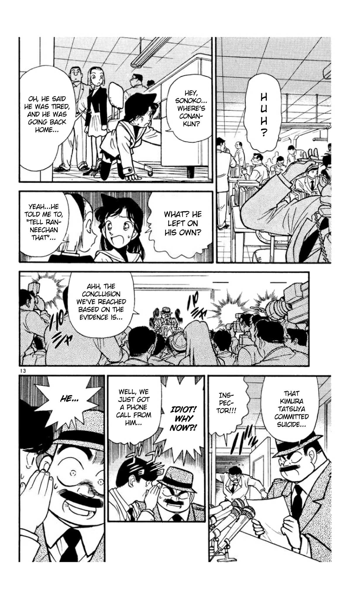 Detective Conan Chapter 47 page 14 - Chapter 47: The Mystery Hidden in the Song