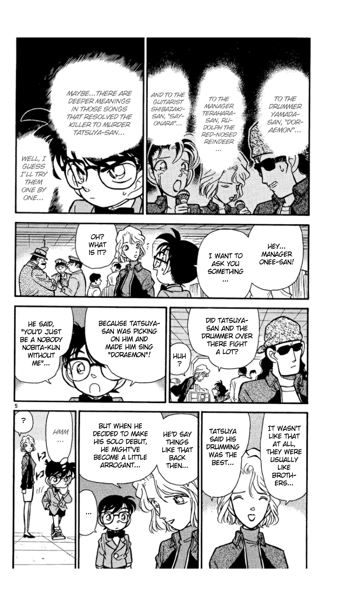 Detective Conan Chapter 47 page 6 - Chapter 47: The Mystery Hidden in the Song