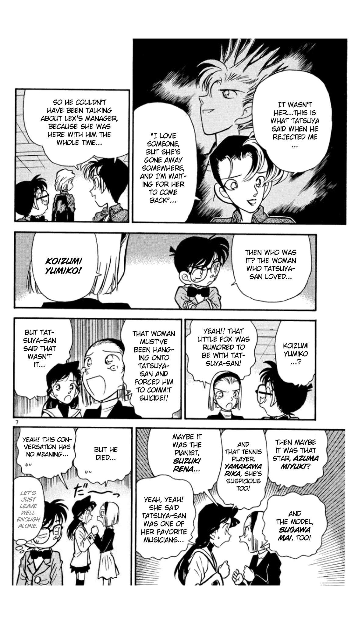 Detective Conan Chapter 47 page 8 - Chapter 47: The Mystery Hidden in the Song