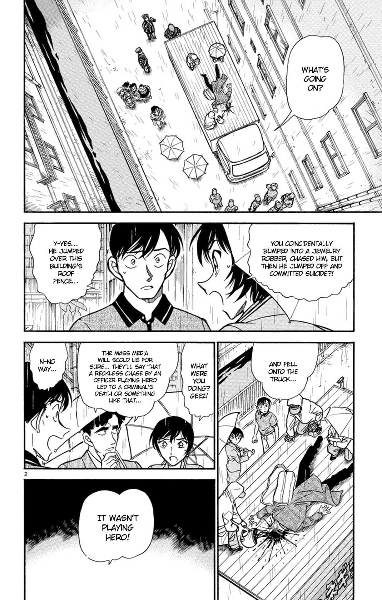 Detective Conan Chapter 485 page 3 - Chapter 485: From Suicide to Murder