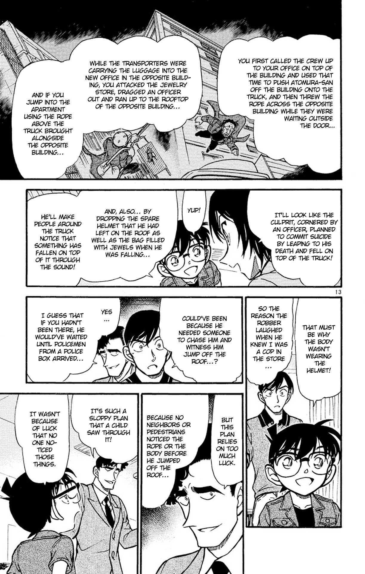 Detective Conan Chapter 486 page 14 - Chapter 486: From the Sky to the Earth
