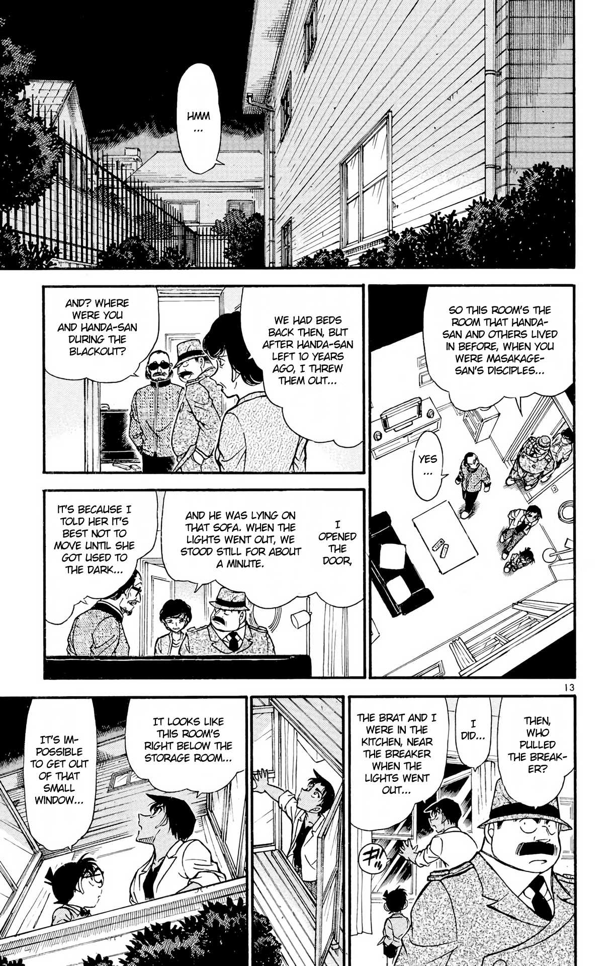 Detective Conan Chapter 489 page 14 - Chapter 489: The Magician's Mansion
