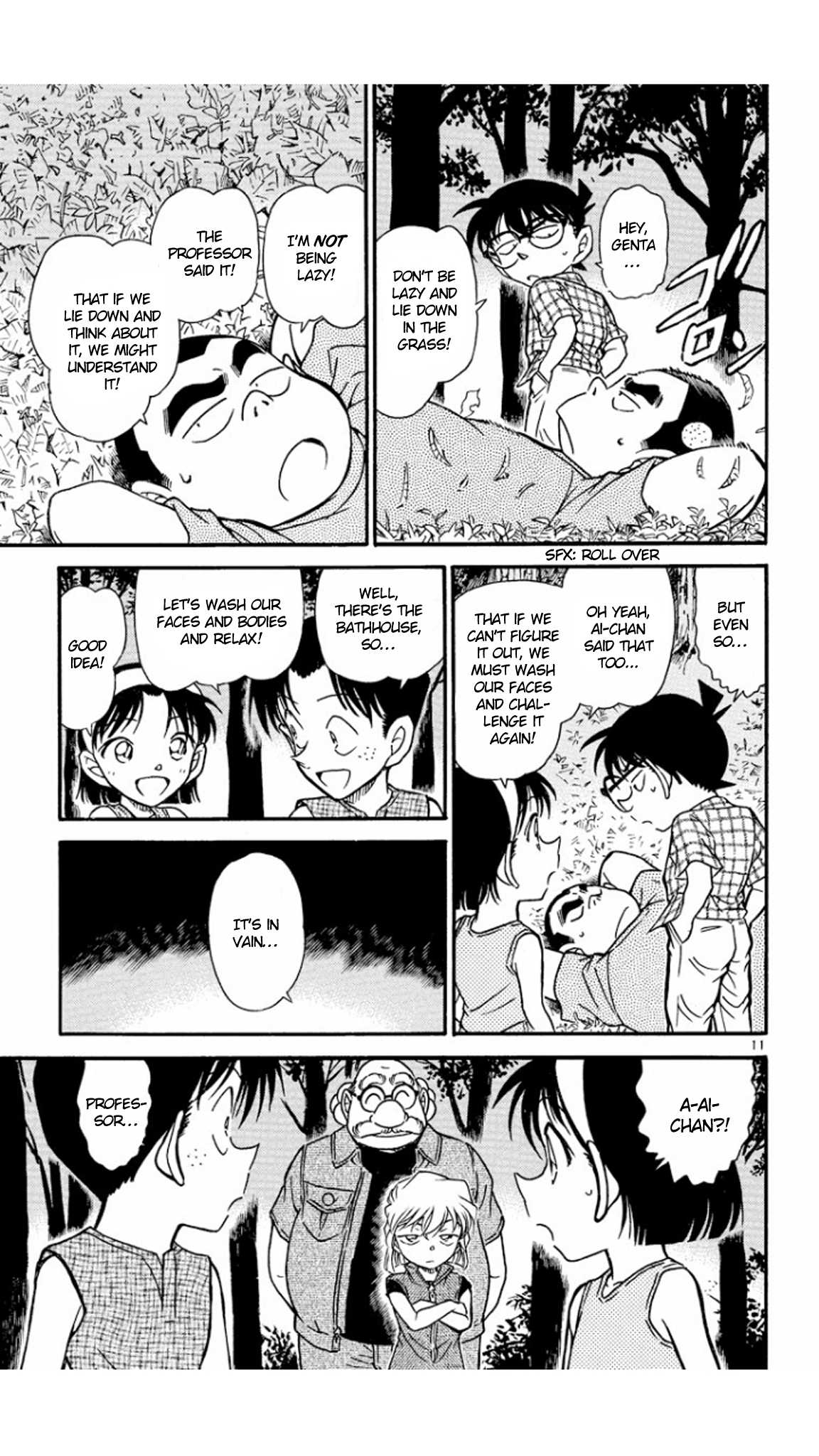 Detective Conan Chapter 492 page 12 - Chapter 492: Lie Down & Wash Your Face!