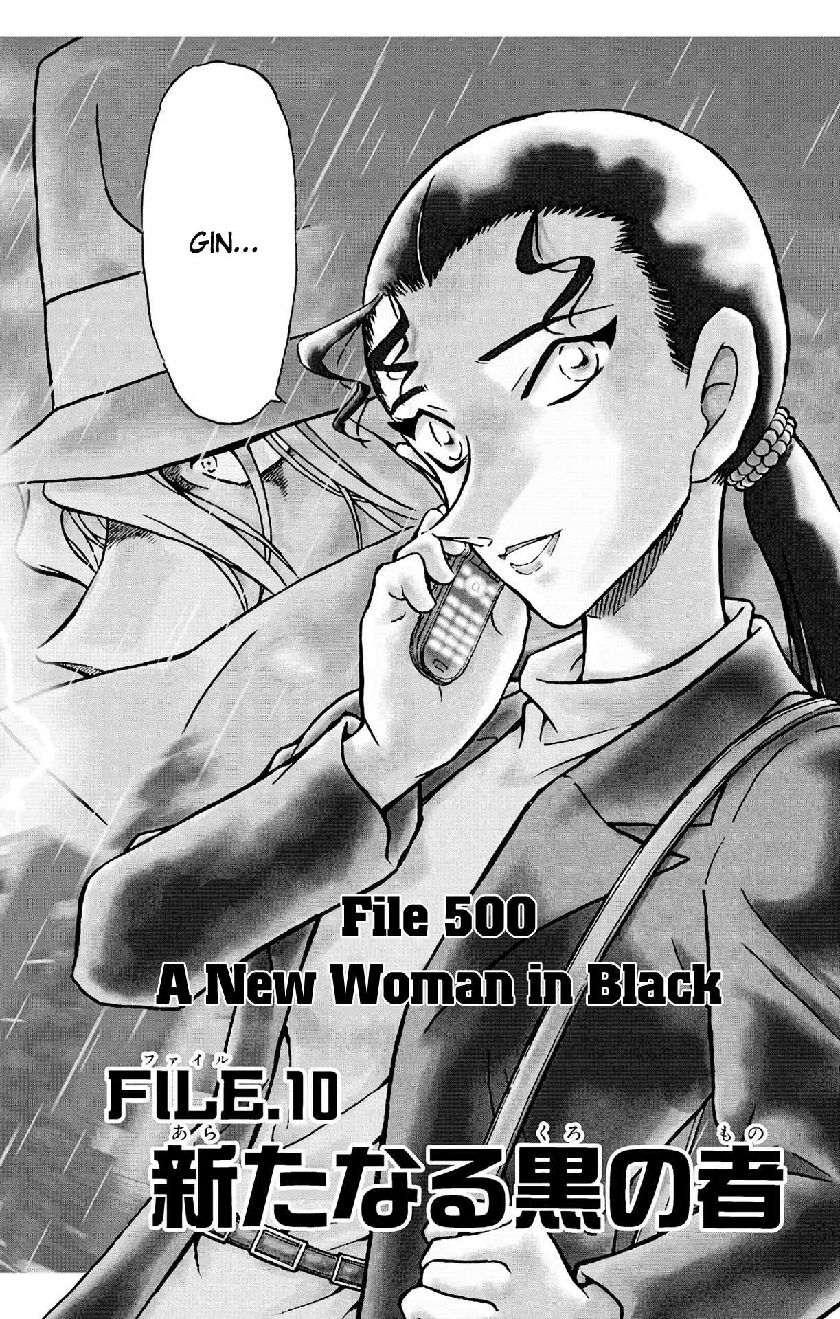 Detective Conan Chapter 500 page 3 - Chapter 500: A New Woman in Black