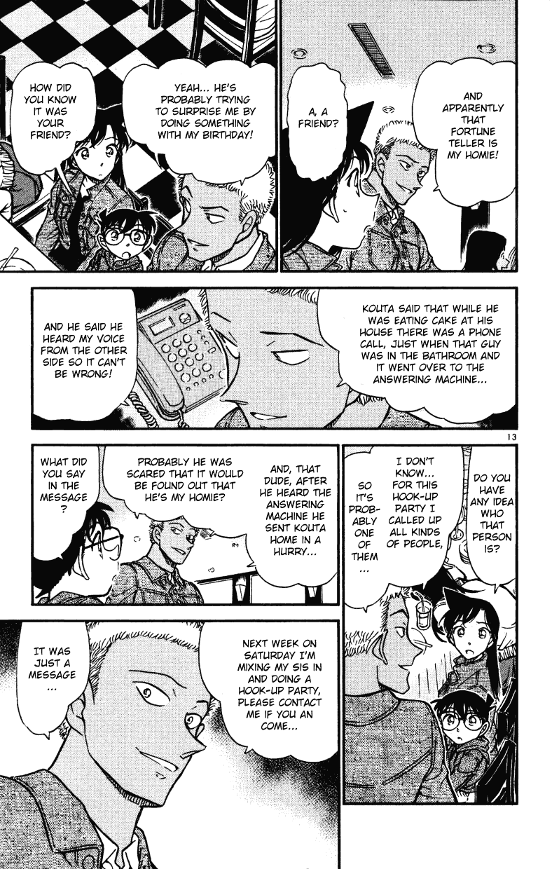 Detective Conan Chapter 511 page 13 - Chapter 511: The Uptight Party