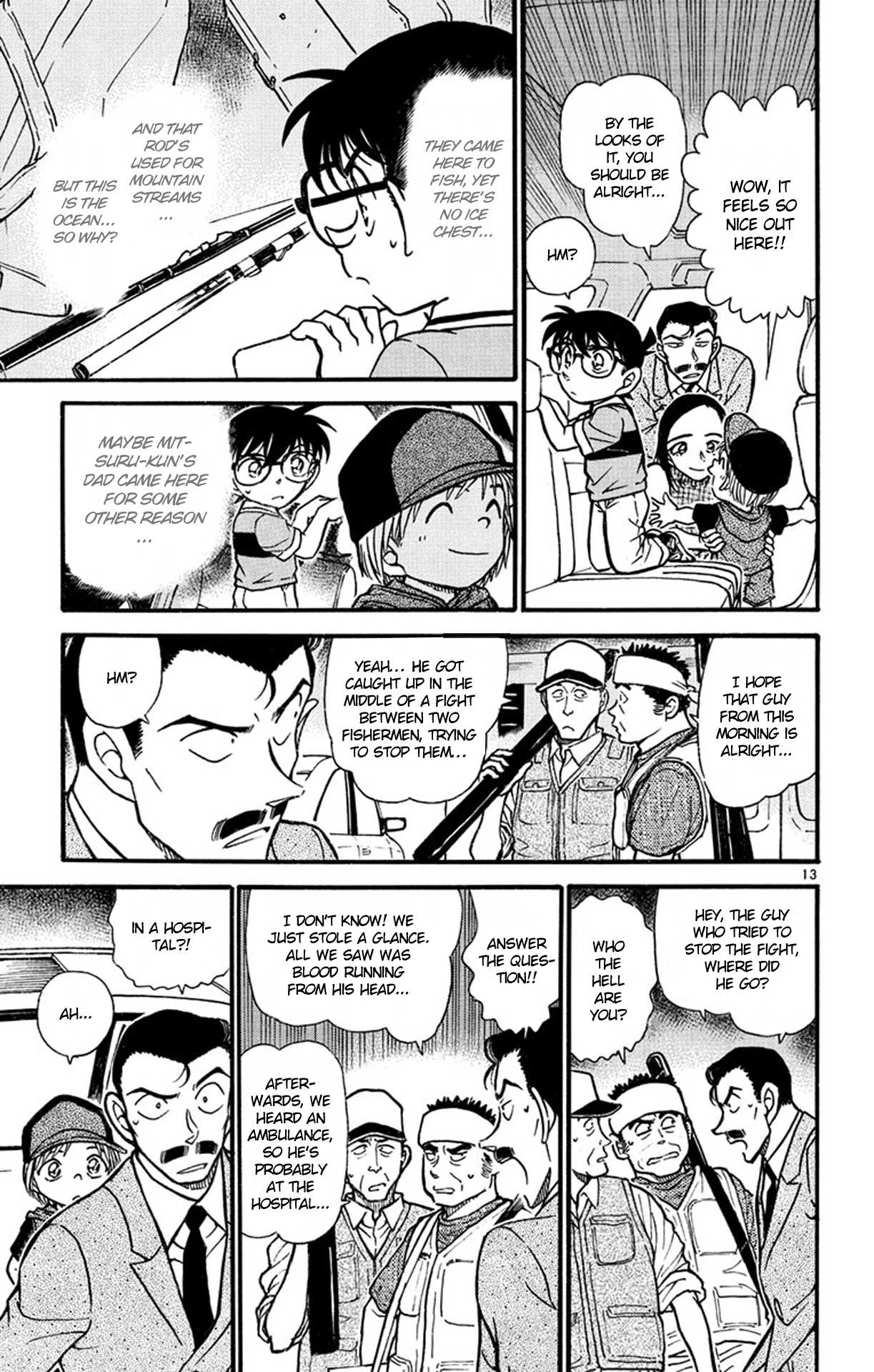 Detective Conan Chapter 524 page 14 - Chapter 524: Three Fish