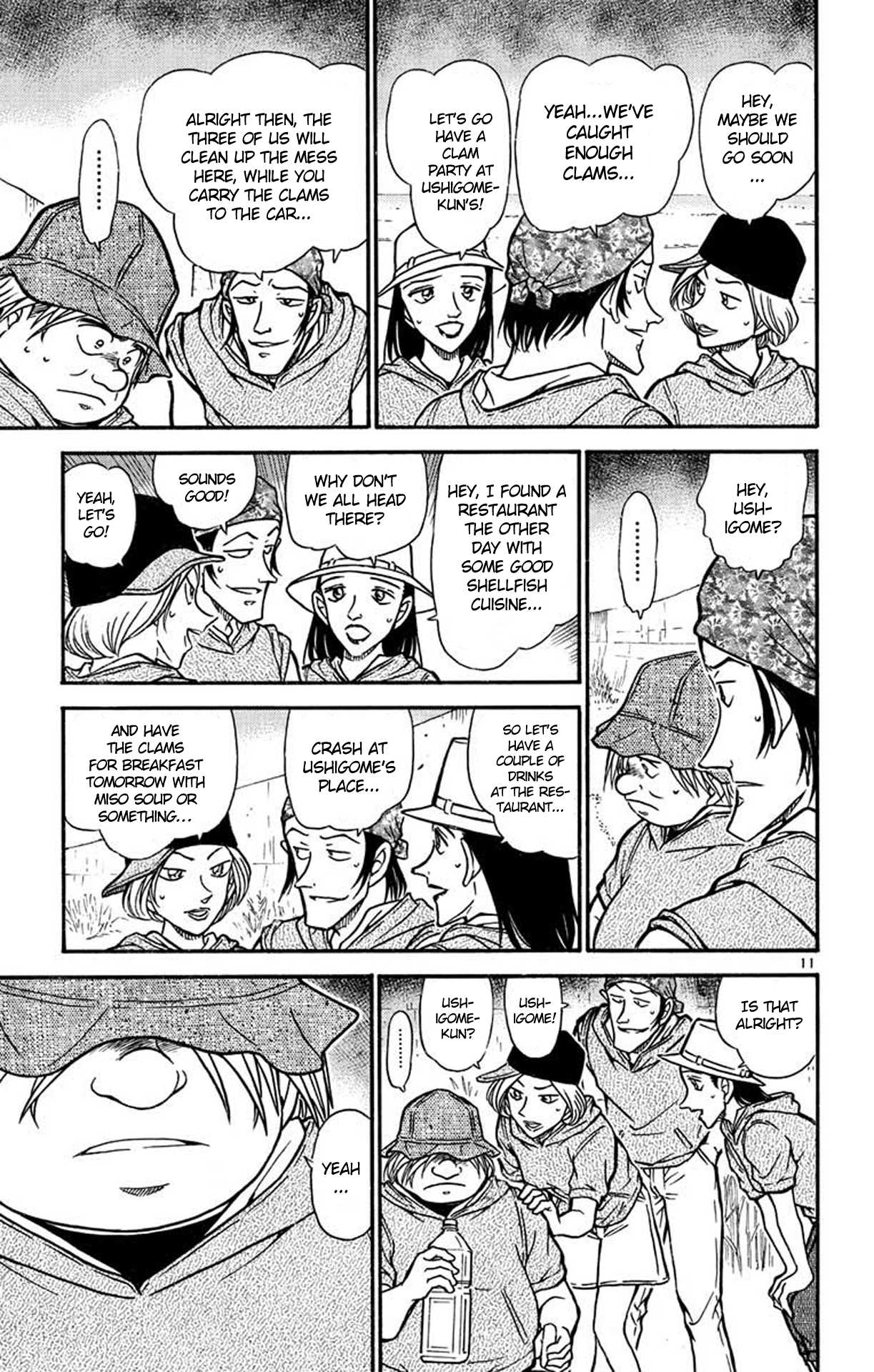 Detective Conan Chapter 525 page 12 - Chapter 525: Relaxing Shellfish Hunt