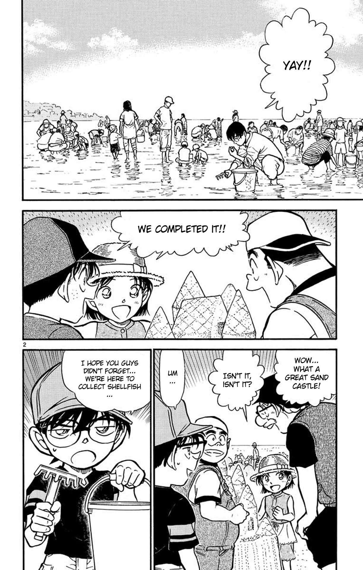 Detective Conan Chapter 525 page 3 - Chapter 525: Relaxing Shellfish Hunt
