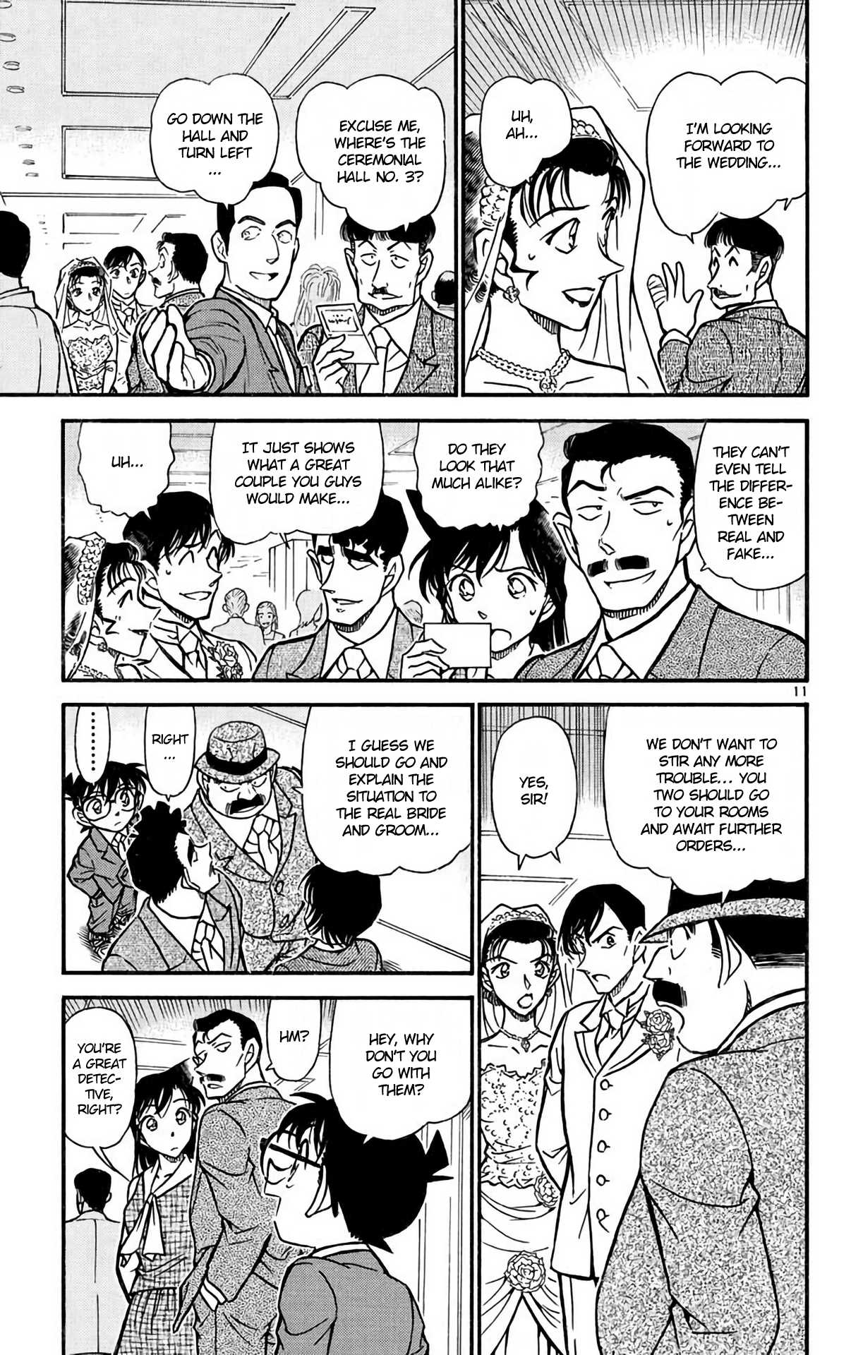 Detective Conan Chapter 535 page 12 - Chapter 535: The Wedding Hall Panic