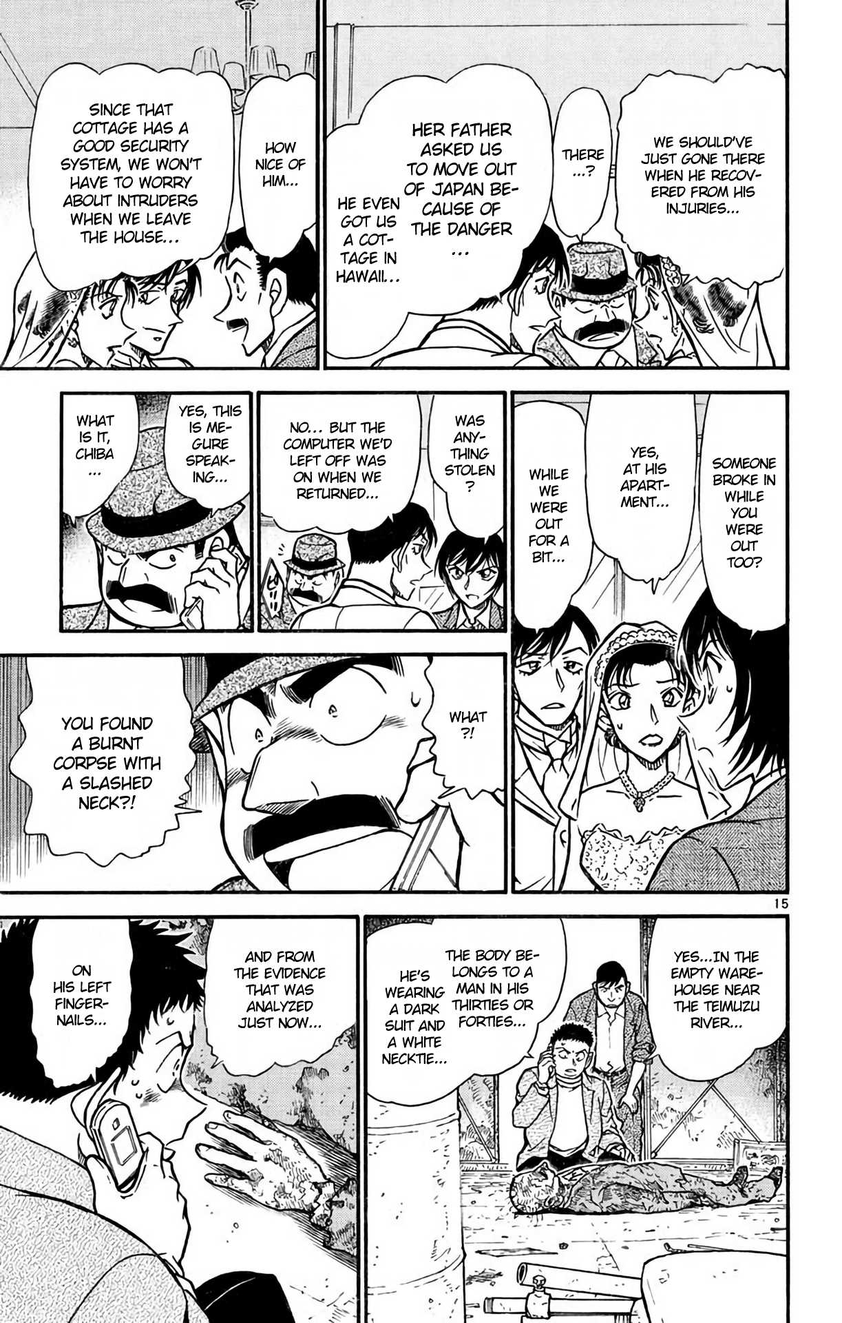 Detective Conan Chapter 535 page 16 - Chapter 535: The Wedding Hall Panic