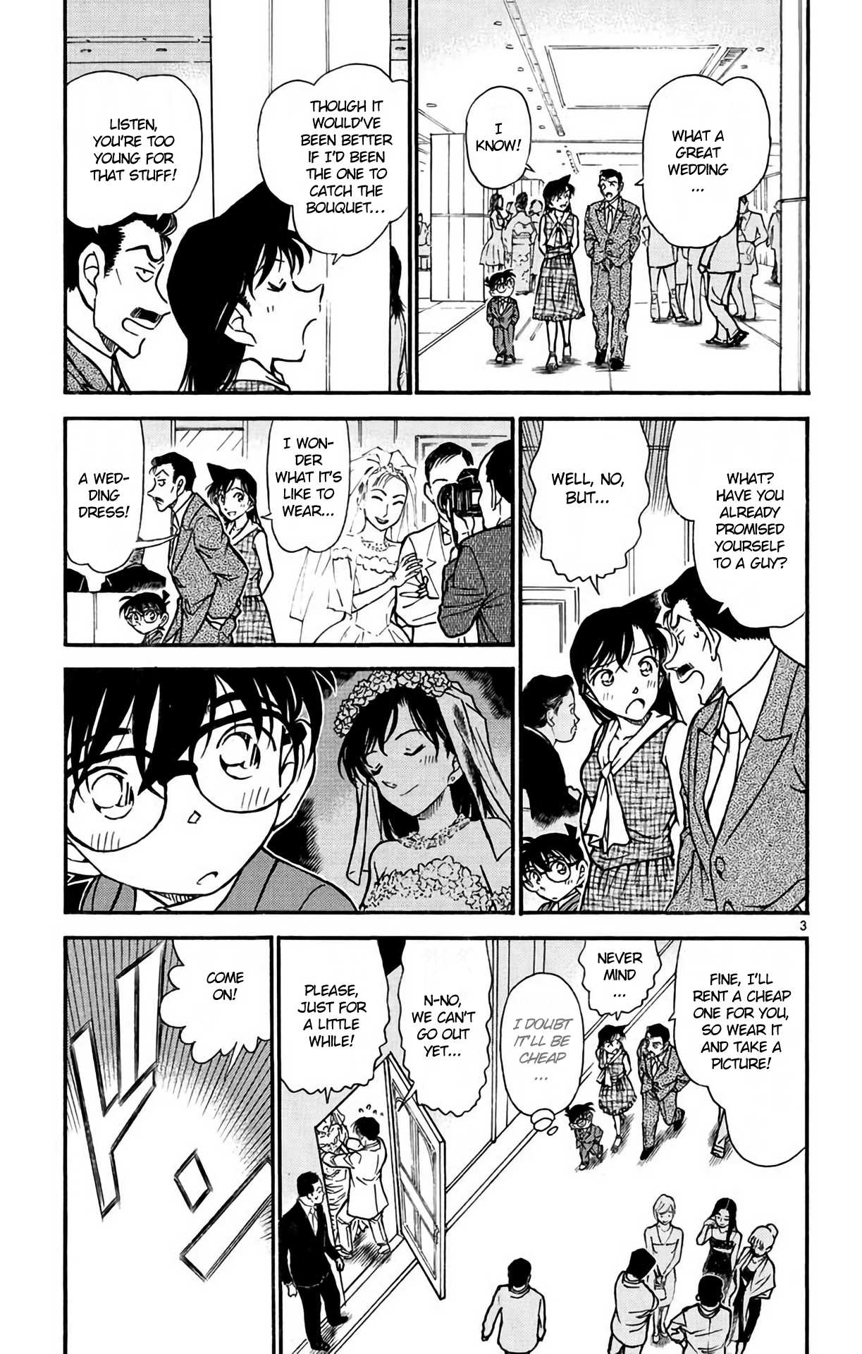 Detective Conan Chapter 535 page 4 - Chapter 535: The Wedding Hall Panic