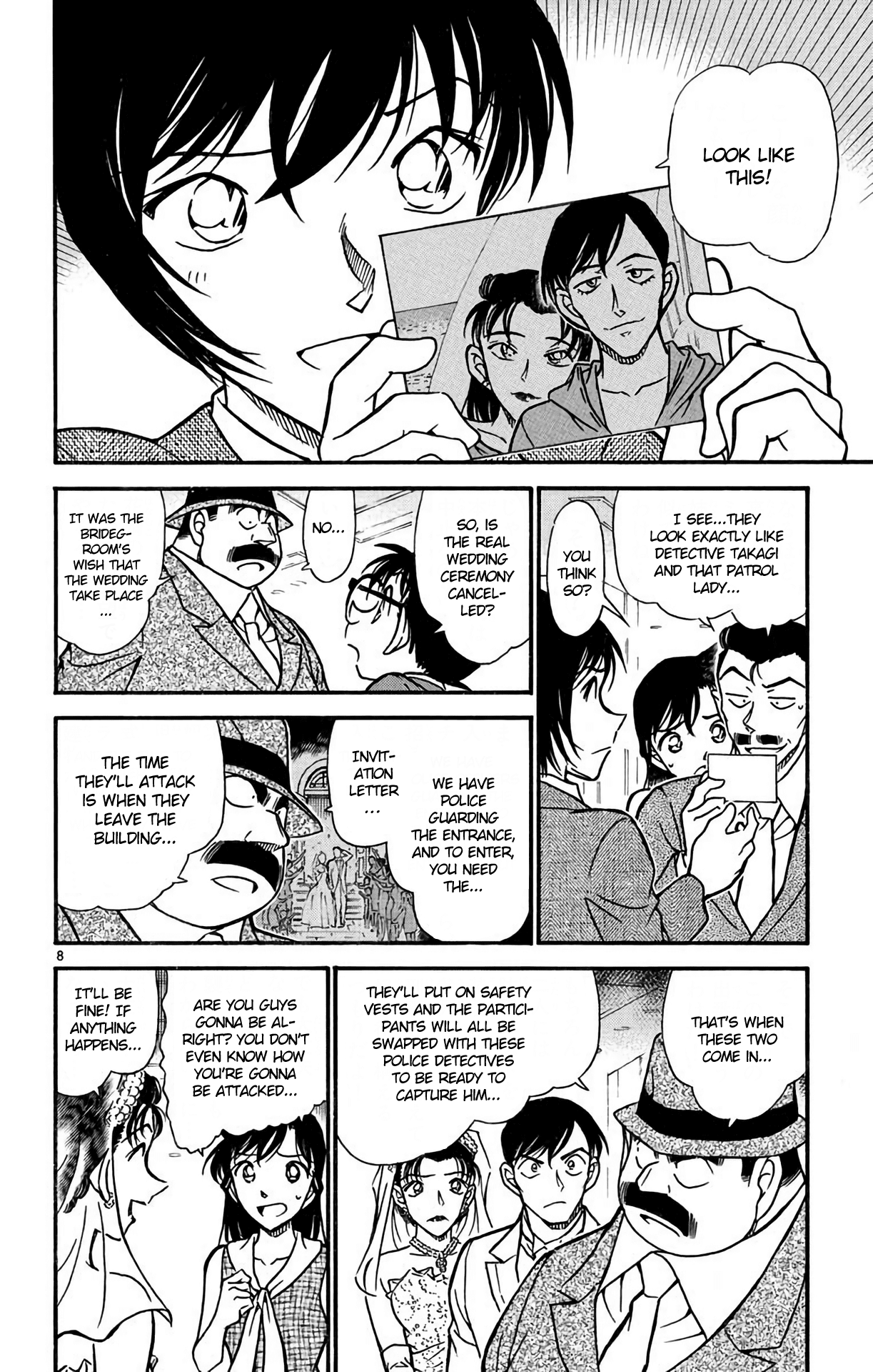 Detective Conan Chapter 535 page 9 - Chapter 535: The Wedding Hall Panic