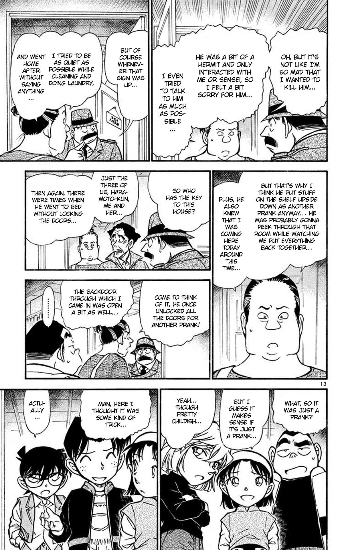Detective Conan Chapter 539 page 14 - Chapter 539: Upside Down Mystery