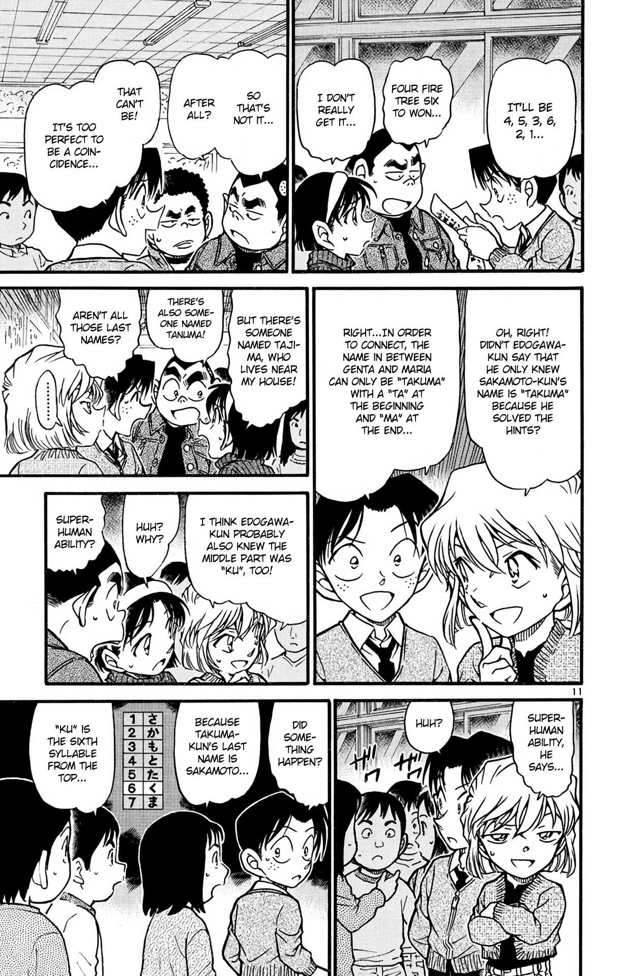 Detective Conan Chapter 549 page 12 - Chapter 549: Class 1B's Big Battle