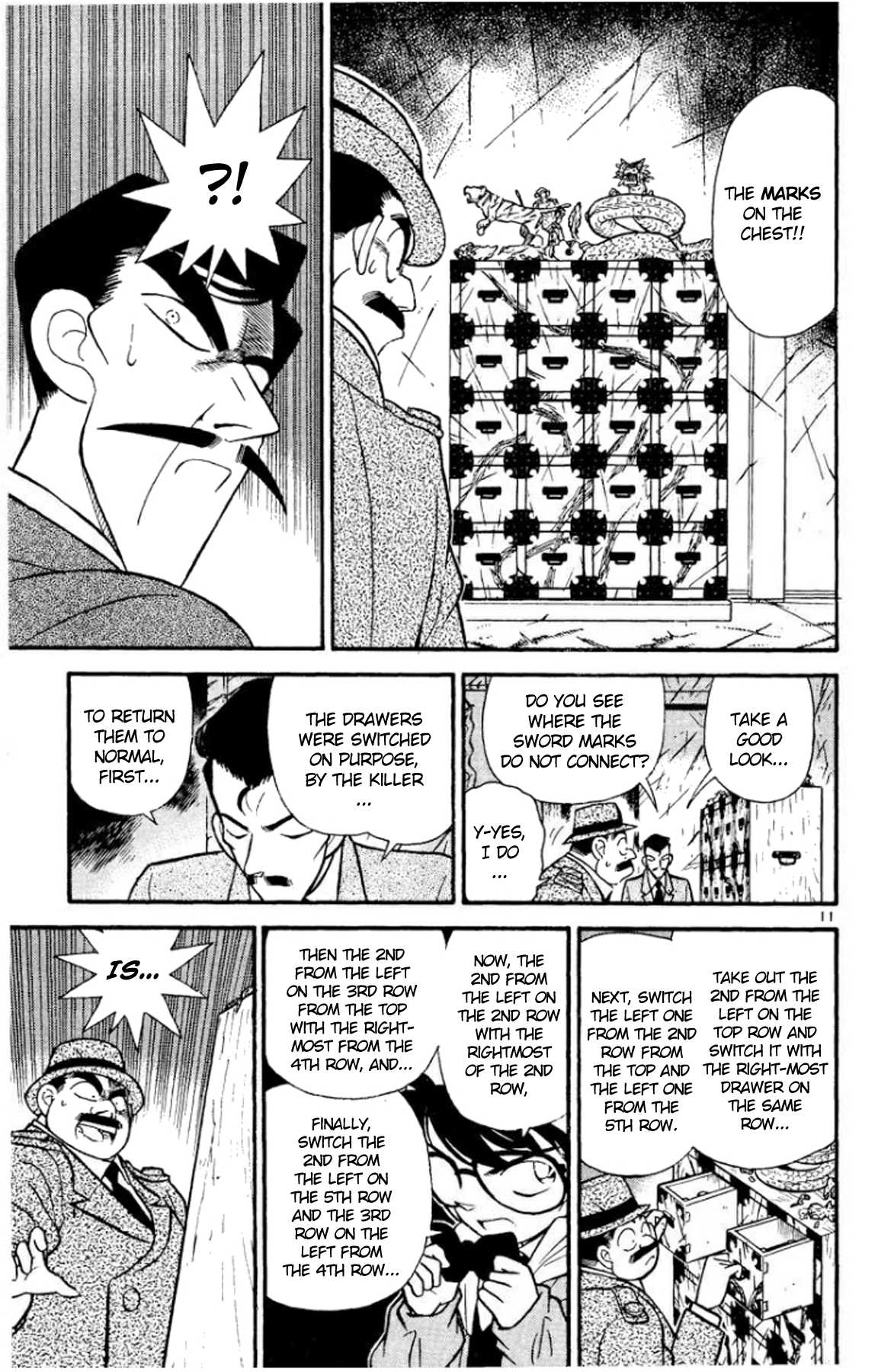 Detective Conan Chapter 55 page 11 - Chapter 55: Words on the Chest