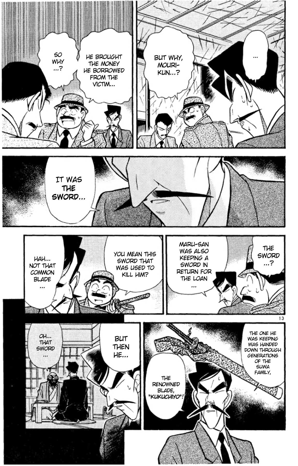 Detective Conan Chapter 55 page 13 - Chapter 55: Words on the Chest
