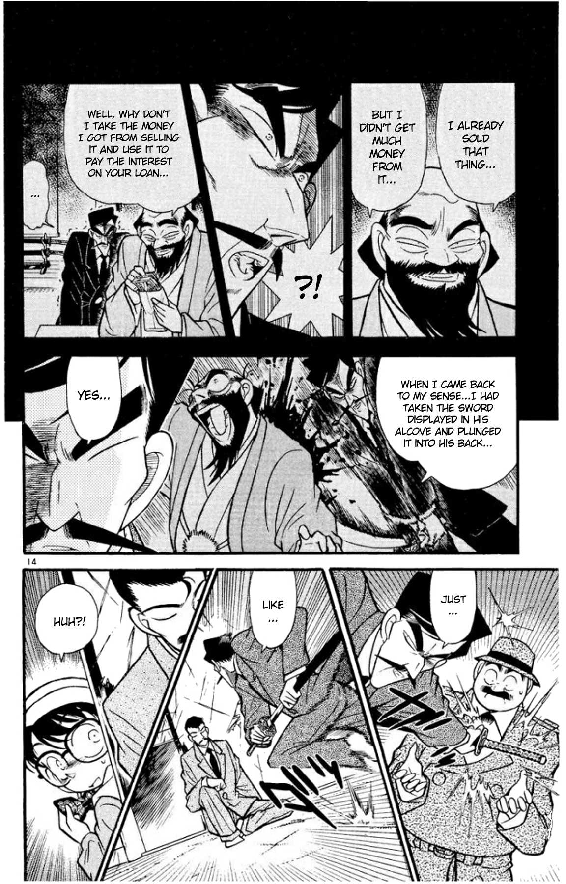 Detective Conan Chapter 55 page 14 - Chapter 55: Words on the Chest