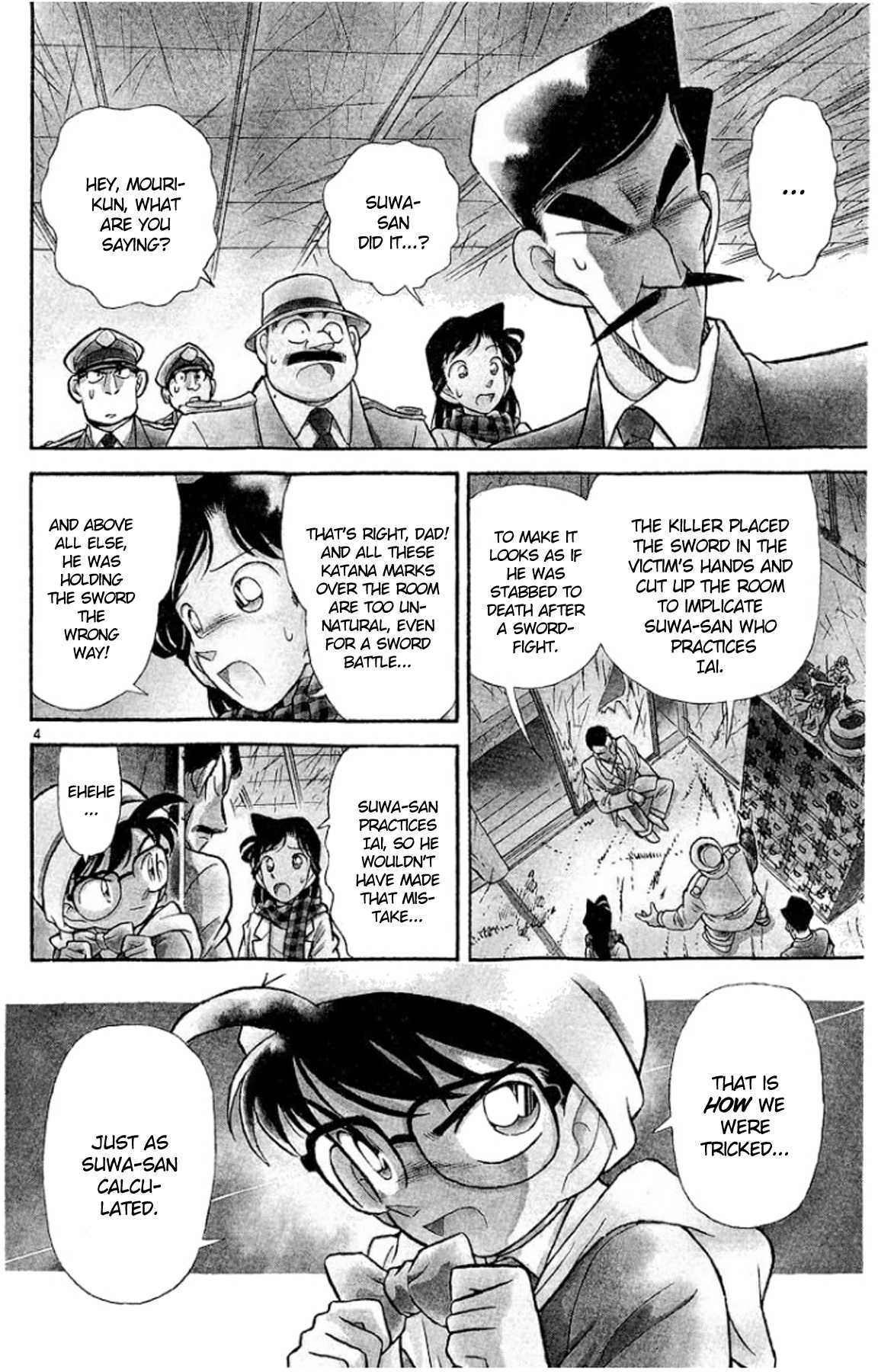 Detective Conan Chapter 55 page 4 - Chapter 55: Words on the Chest