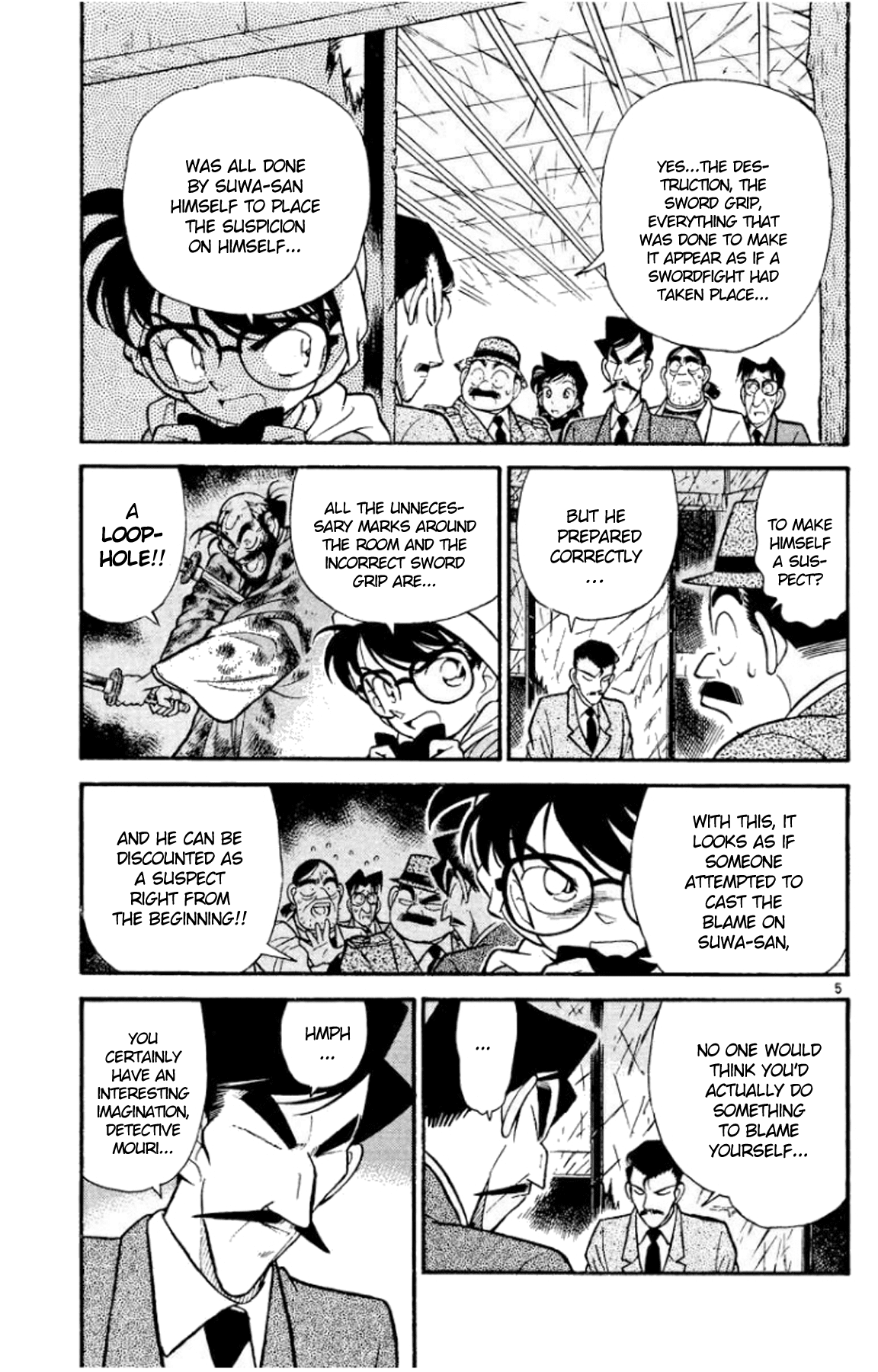 Detective Conan Chapter 55 page 5 - Chapter 55: Words on the Chest