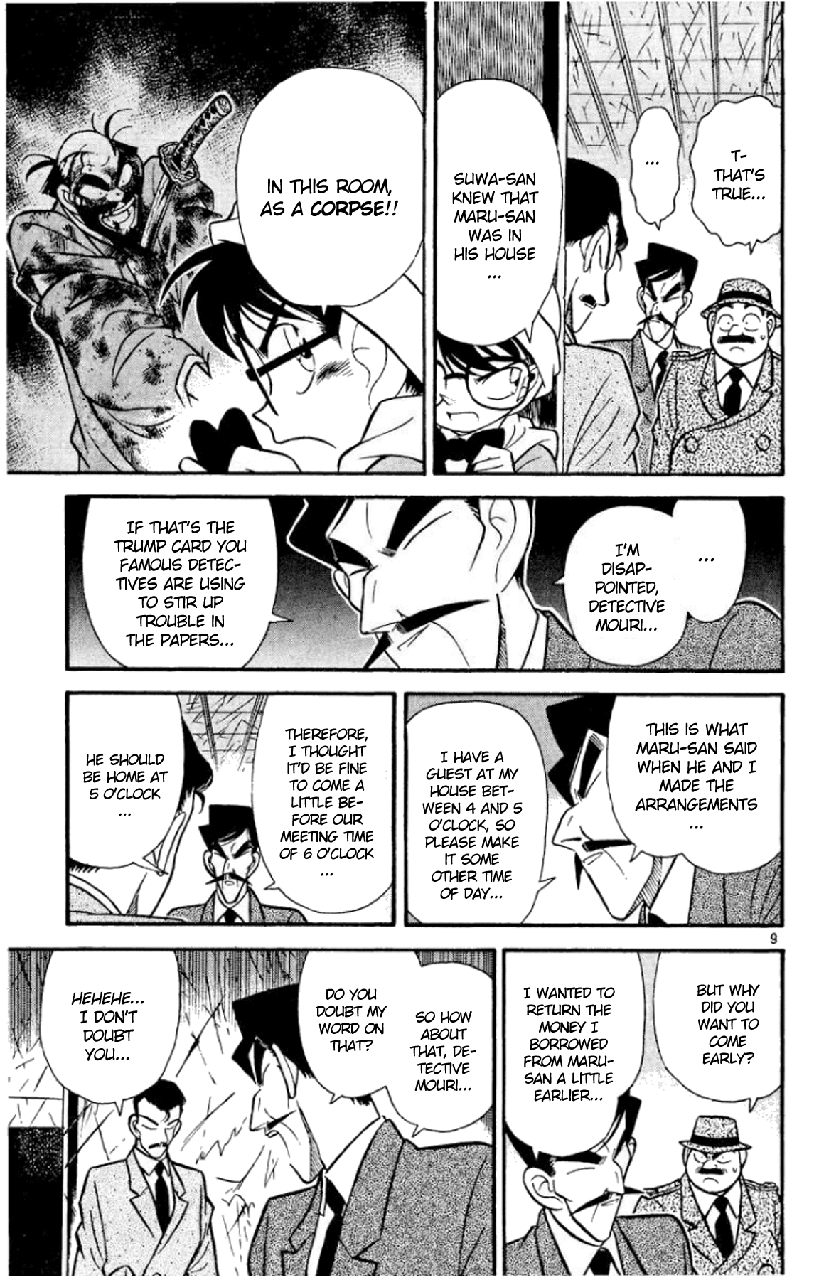 Detective Conan Chapter 55 page 9 - Chapter 55: Words on the Chest