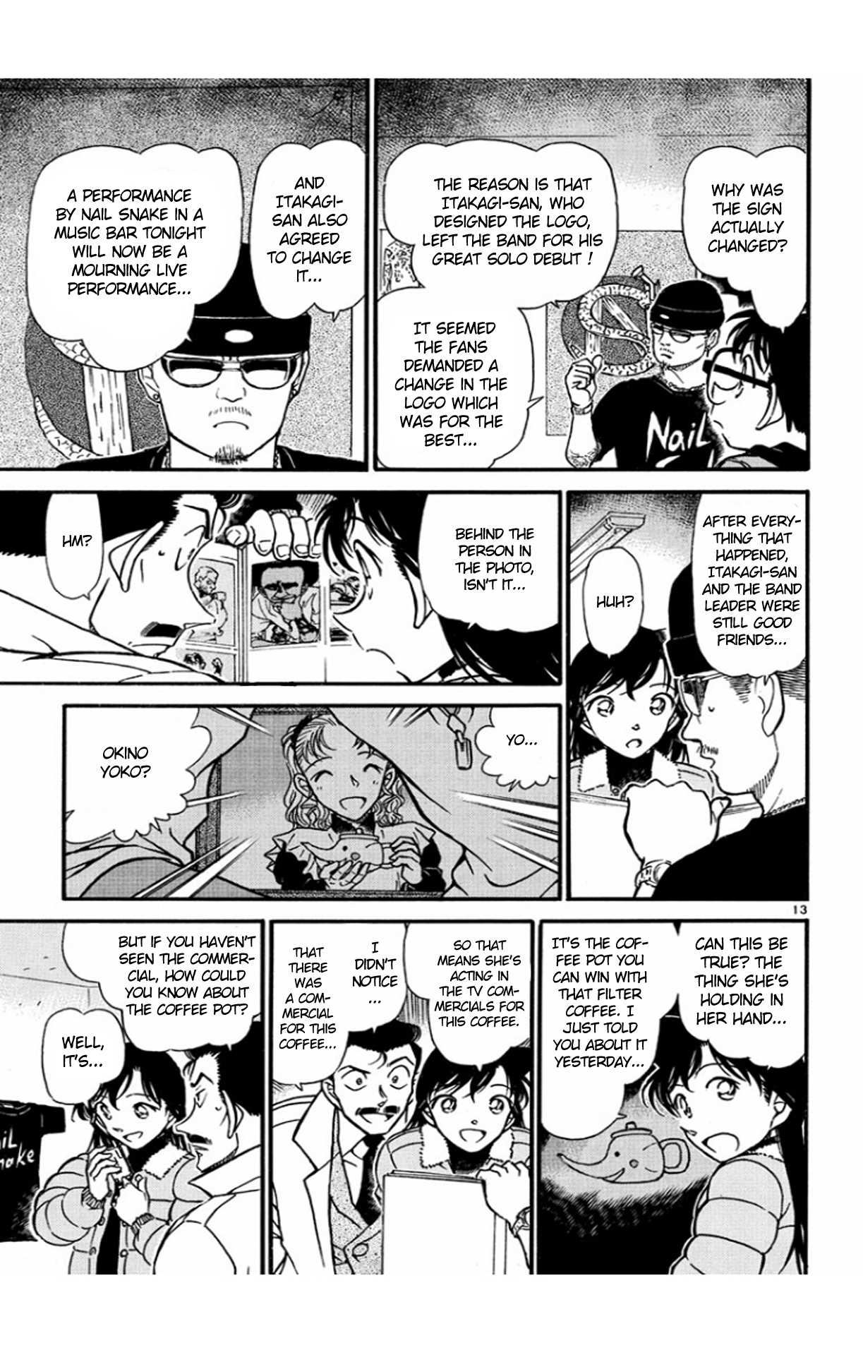 Detective Conan Chapter 551 page 14 - Chapter 551: Nail & Snake