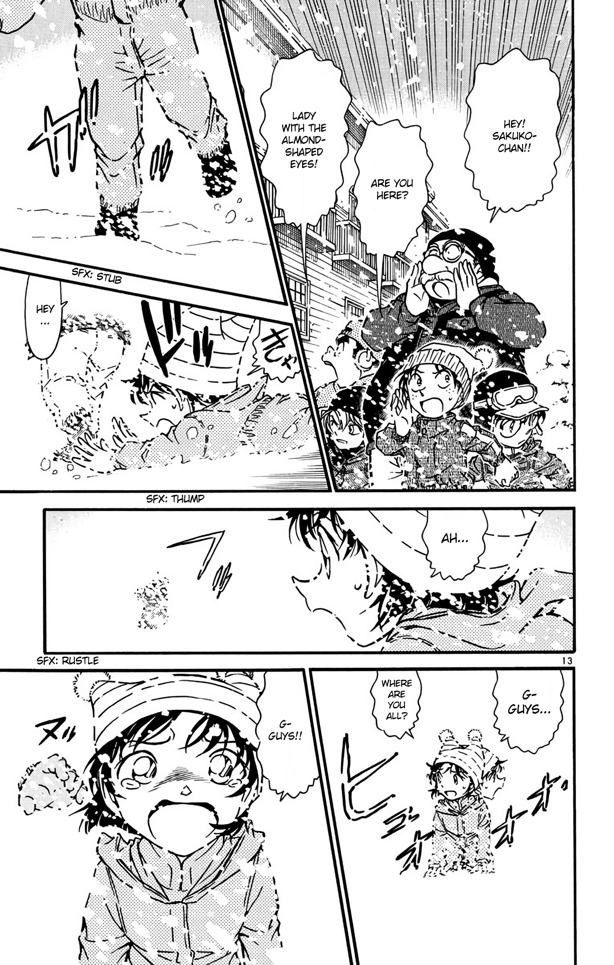 Detective Conan Chapter 556 page 14 - Chapter 556: The Detective Boys' Snowman