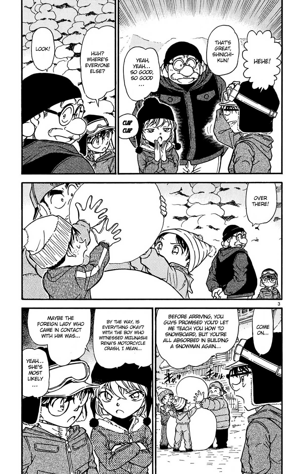 Detective Conan Chapter 556 page 4 - Chapter 556: The Detective Boys' Snowman