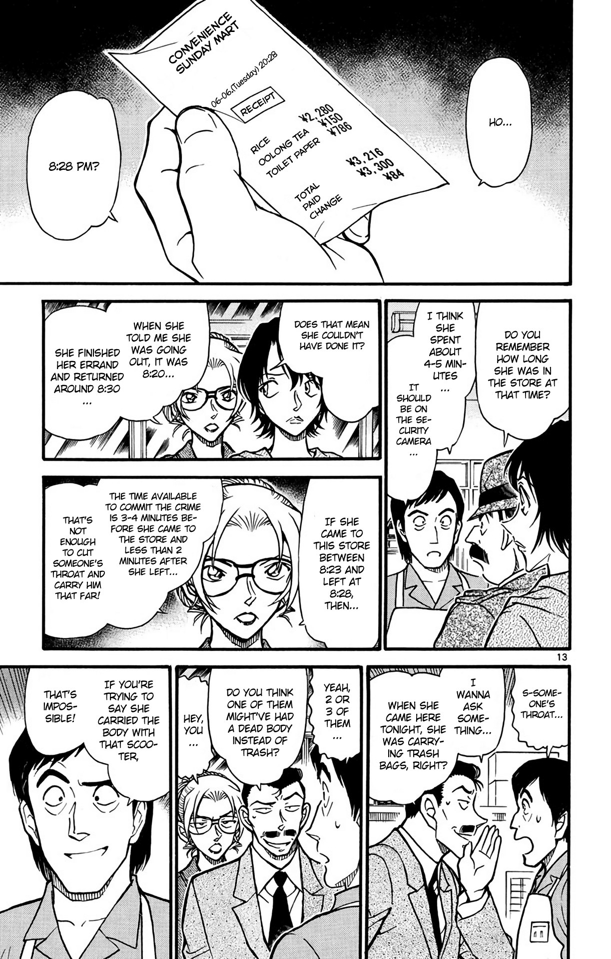 Detective Conan Chapter 611 page 14 - Chapter 611: Flying Corpse