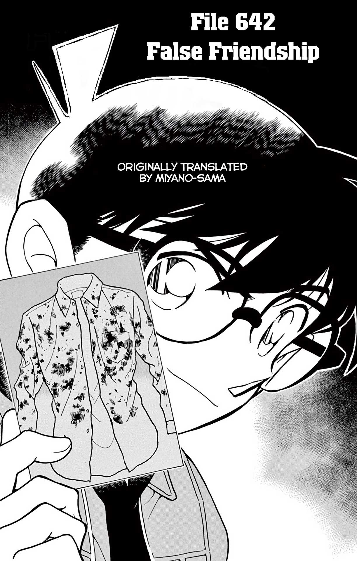Detective Conan Chapter 642 page 2 - Chapter 642: False Friendship