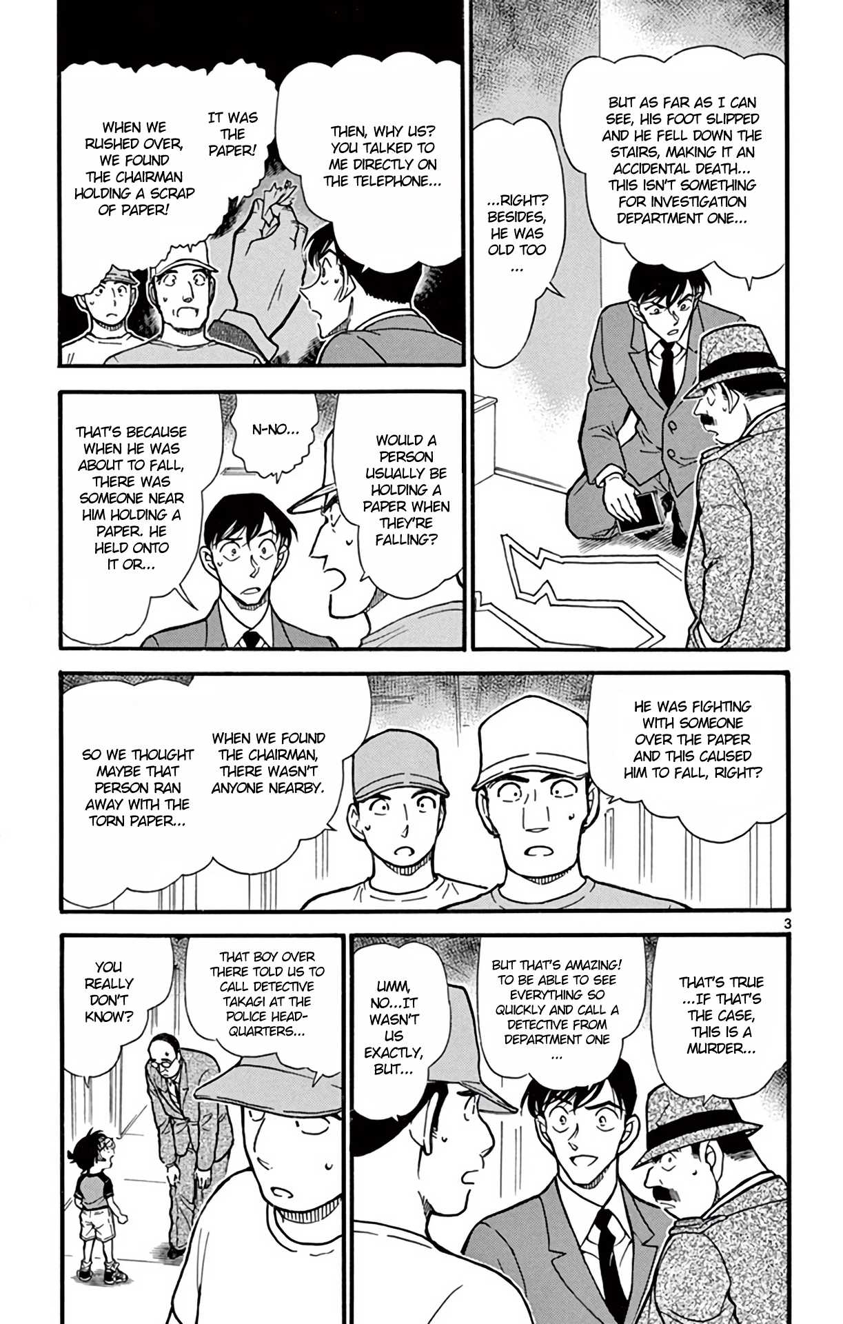 Detective Conan Chapter 659 page 4 - Chapter 659: 801, Shakuhachi & an Item